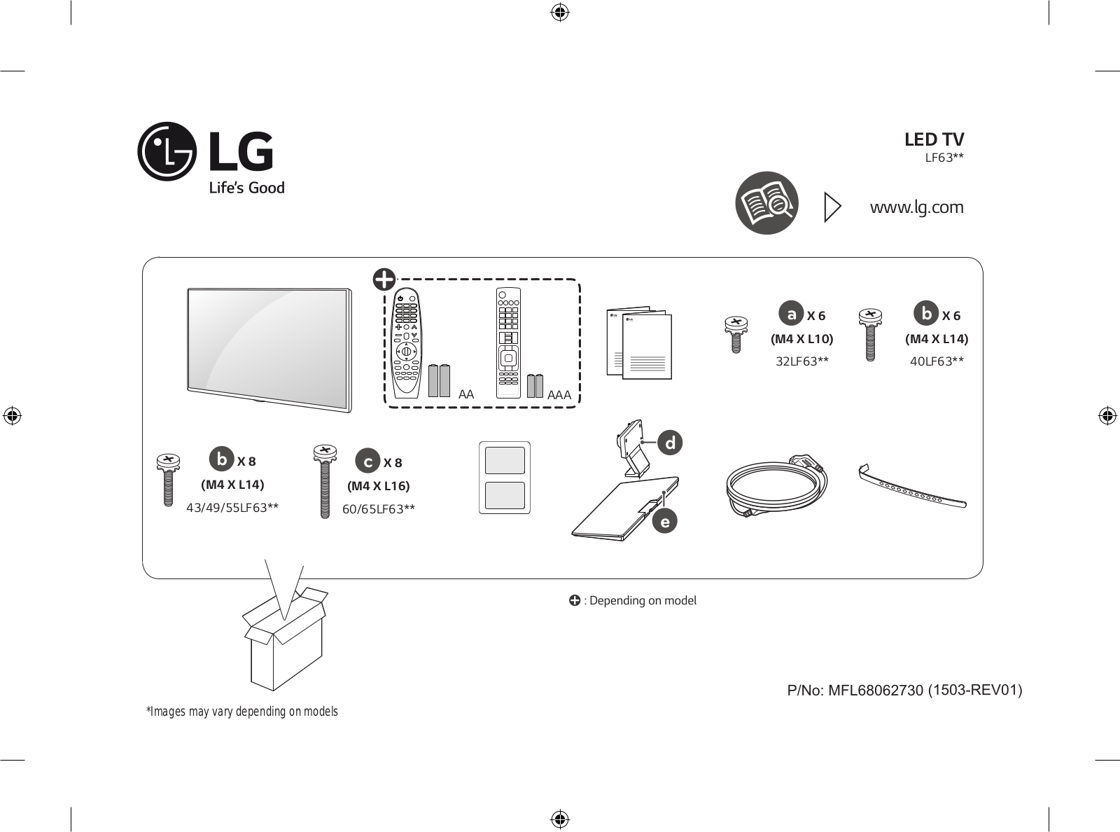 LG 55LF6300 QUICK SETUP GUIDE