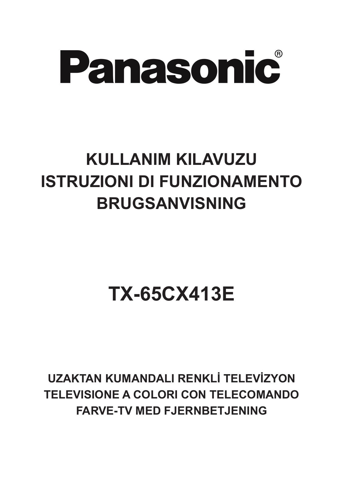 Panasonic TX-65CX413E User Manual