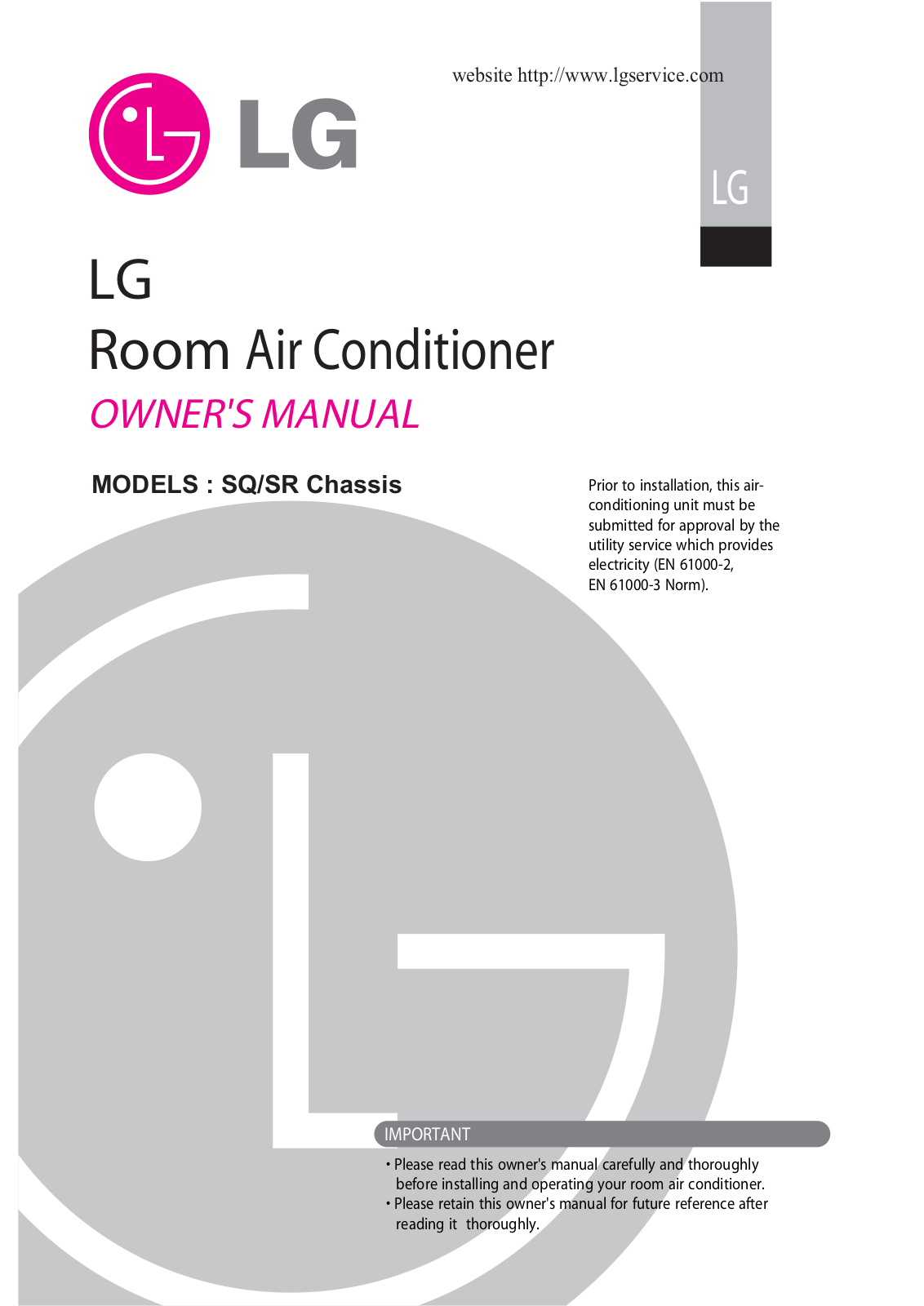 LG HSNC126RMA6 Owner’s Manual