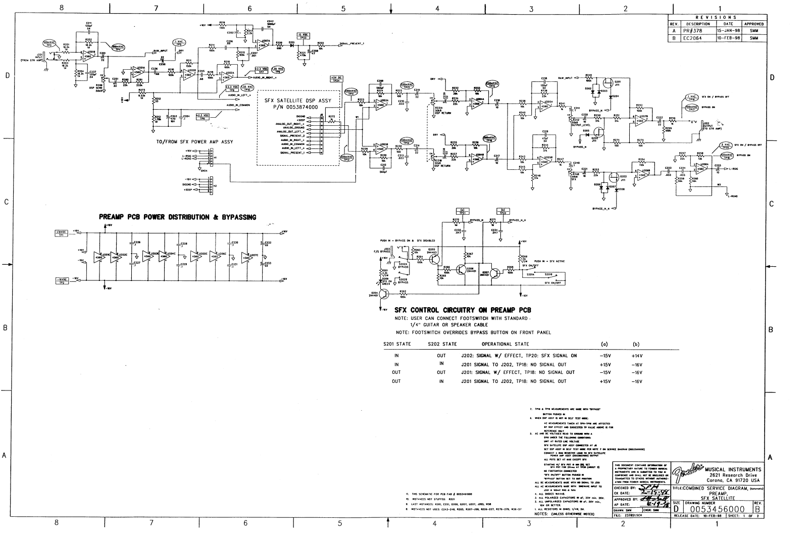 Fender sfx satellite schematic