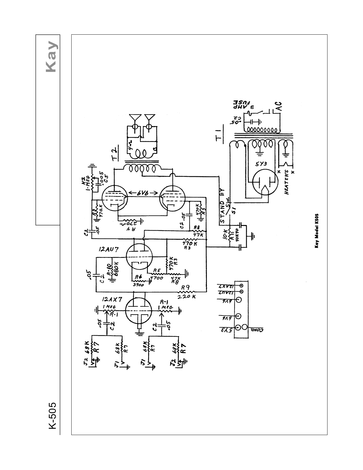 Kay 505 schematic