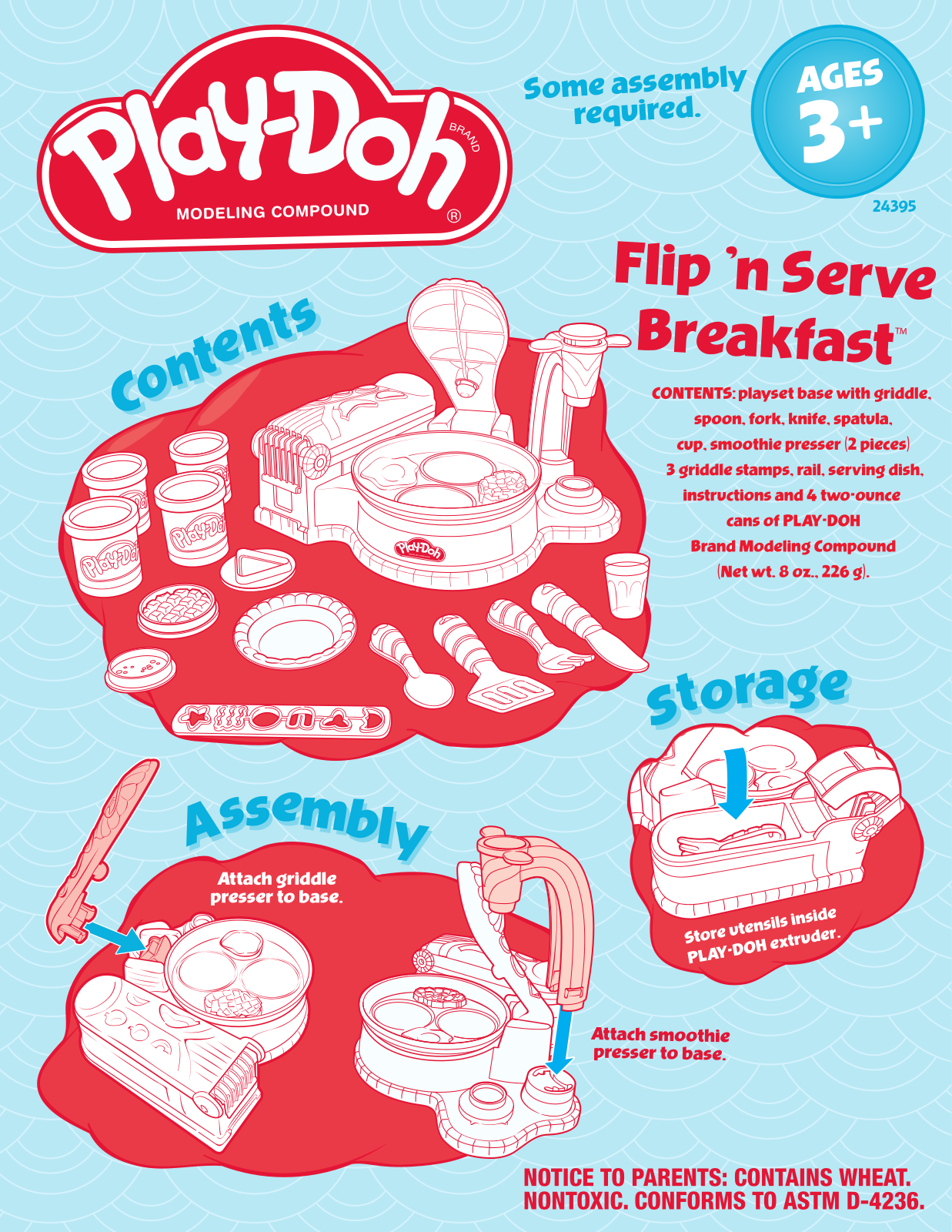 HASBRO Play Doh Flip'n Serve Breakfast User Manual