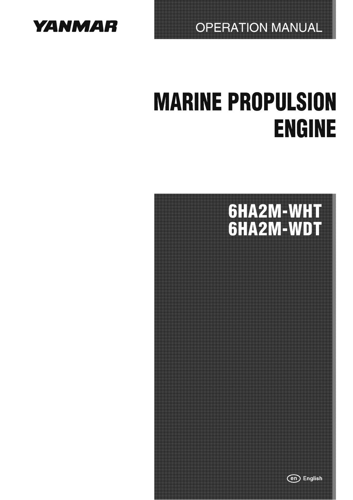 Yanmar 6HA2M-WHT, 6HA2M-WDT Operation Manual