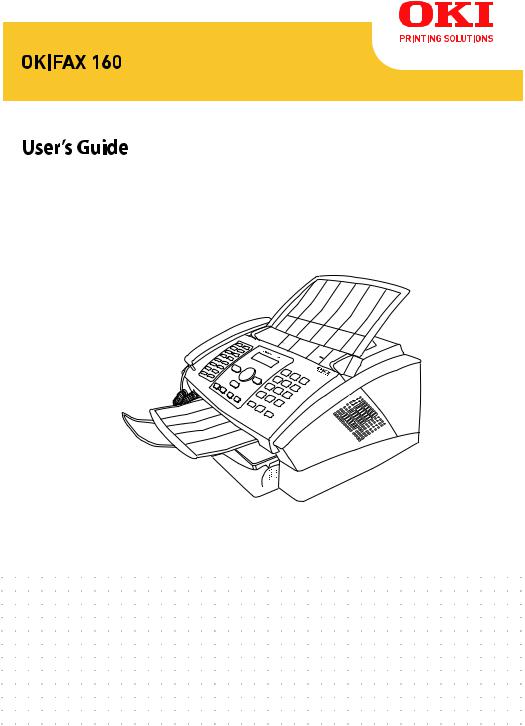 OKI OKIFAX 160 User Guide
