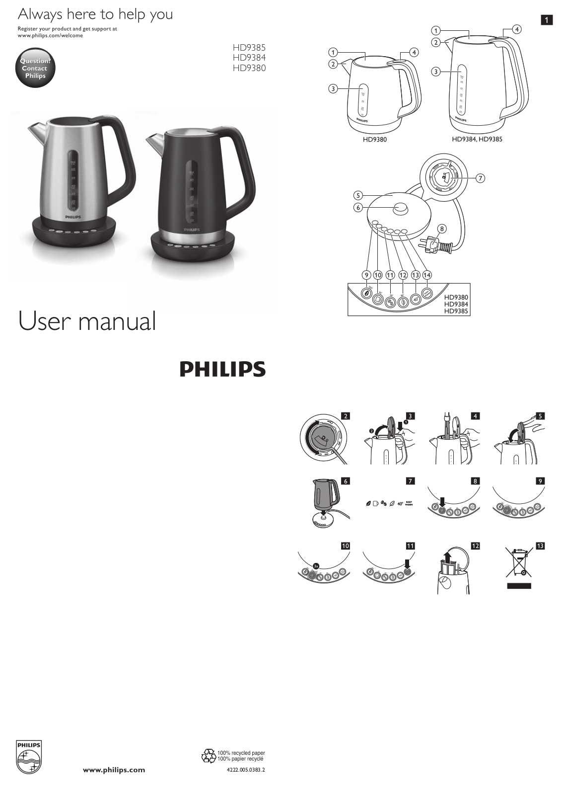 Philips HD9384 User Manual