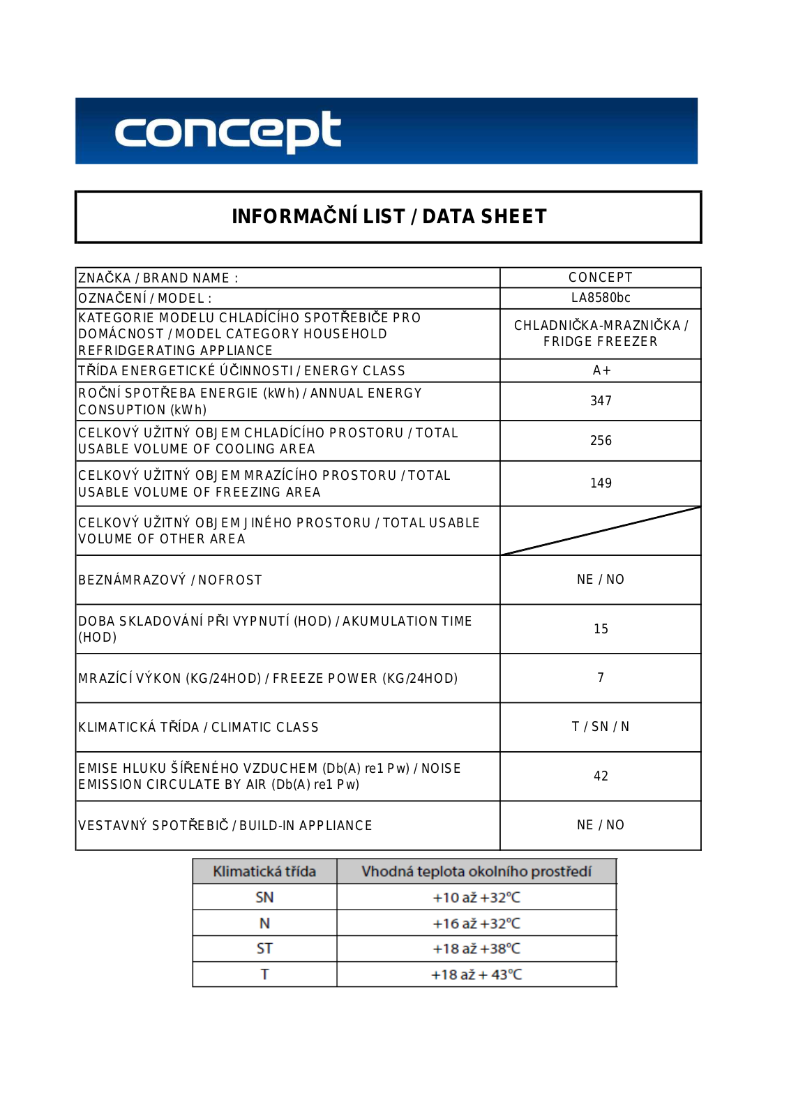 Concept LA8580BC User Manual - ManualMachine.com