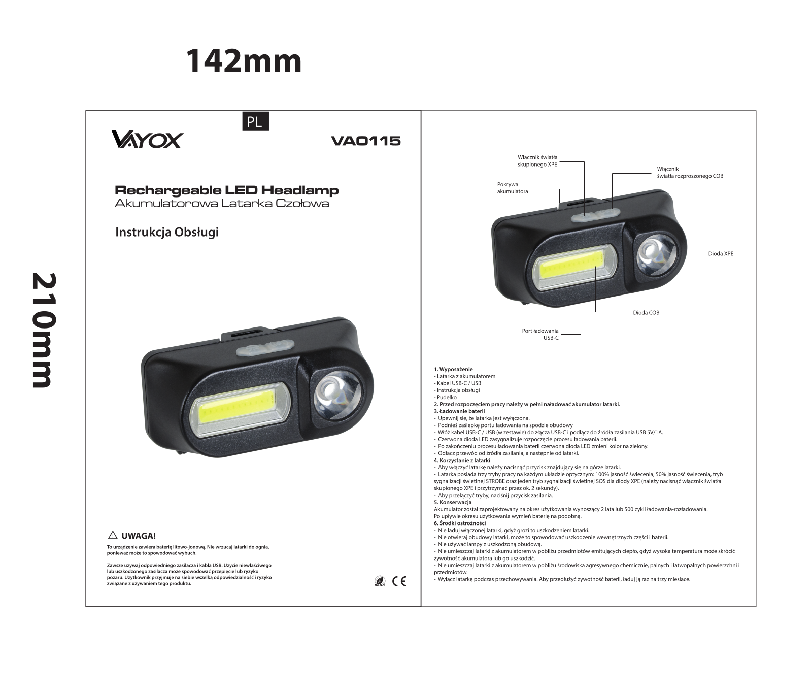 Vayox VA0115 User guide - ManualMachine.com