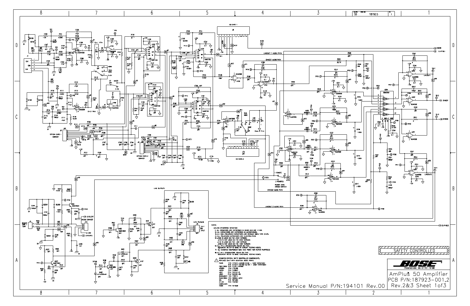 BOSE SD187923 1 04 Schematic