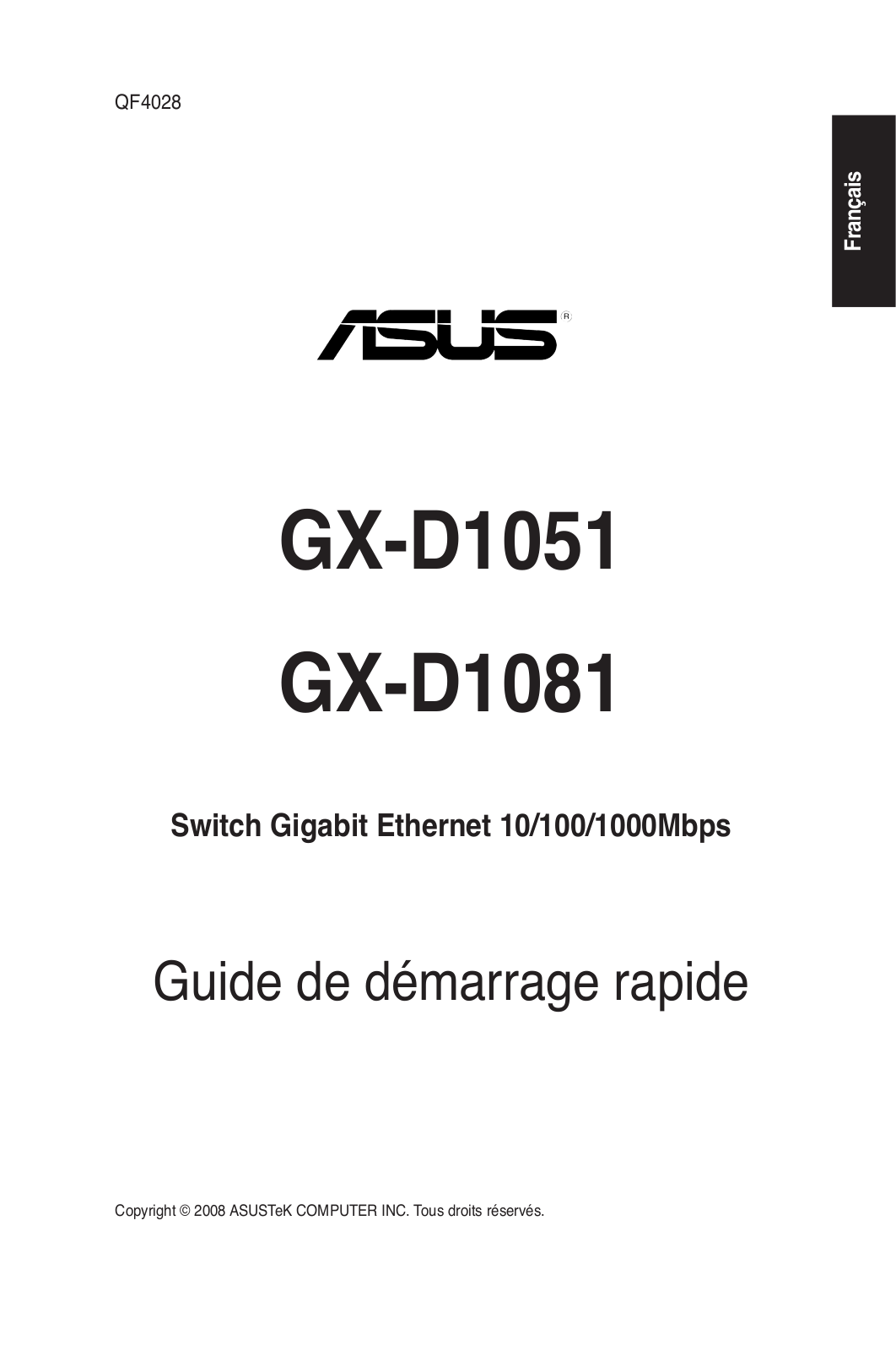 Asus GX-D1081, GX-D1051 User Manual