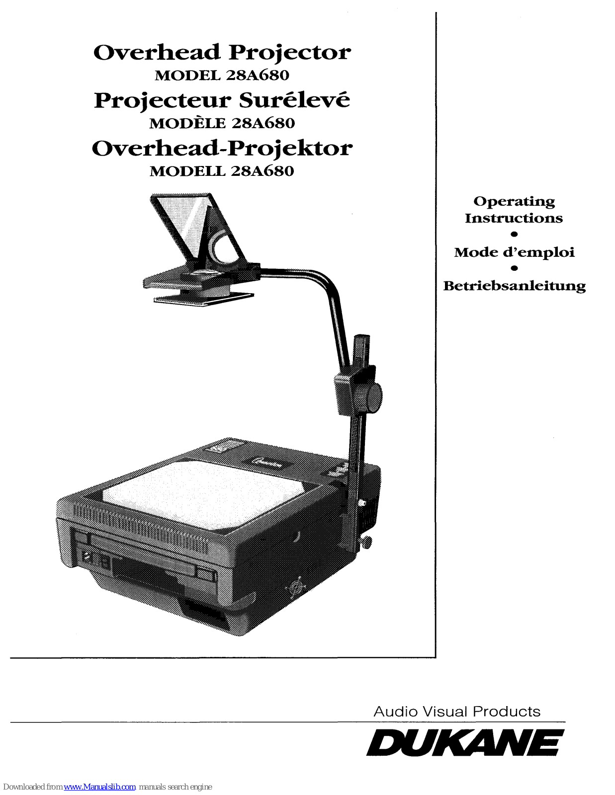 Dukane 680 Operating Instructions Manual - ManualMachine.com