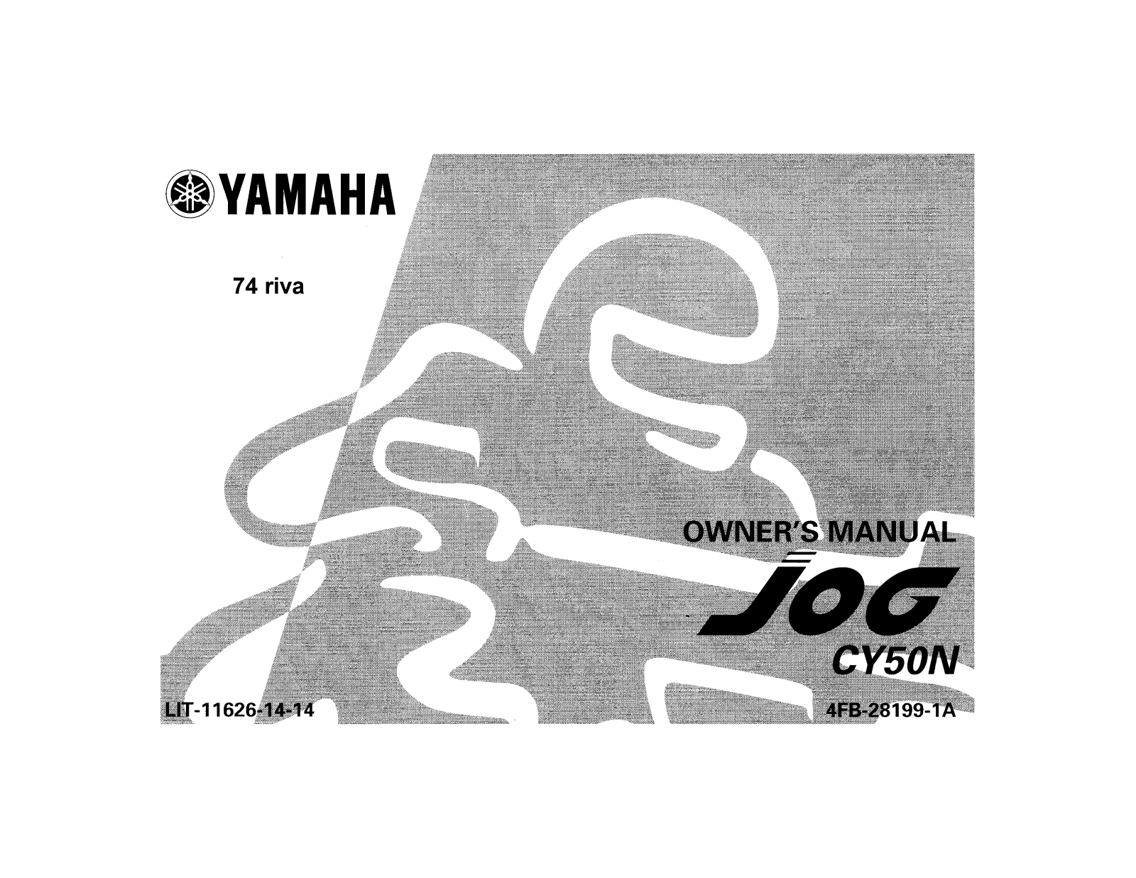 Yamaha JOG CY50N Manual