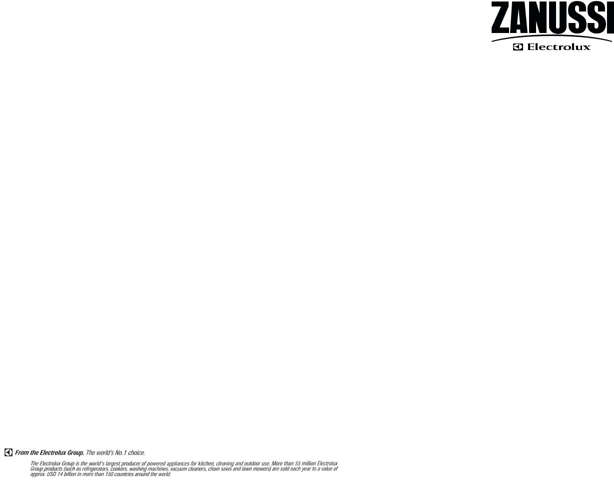 Zanussi ZD16/3R3 User Manual