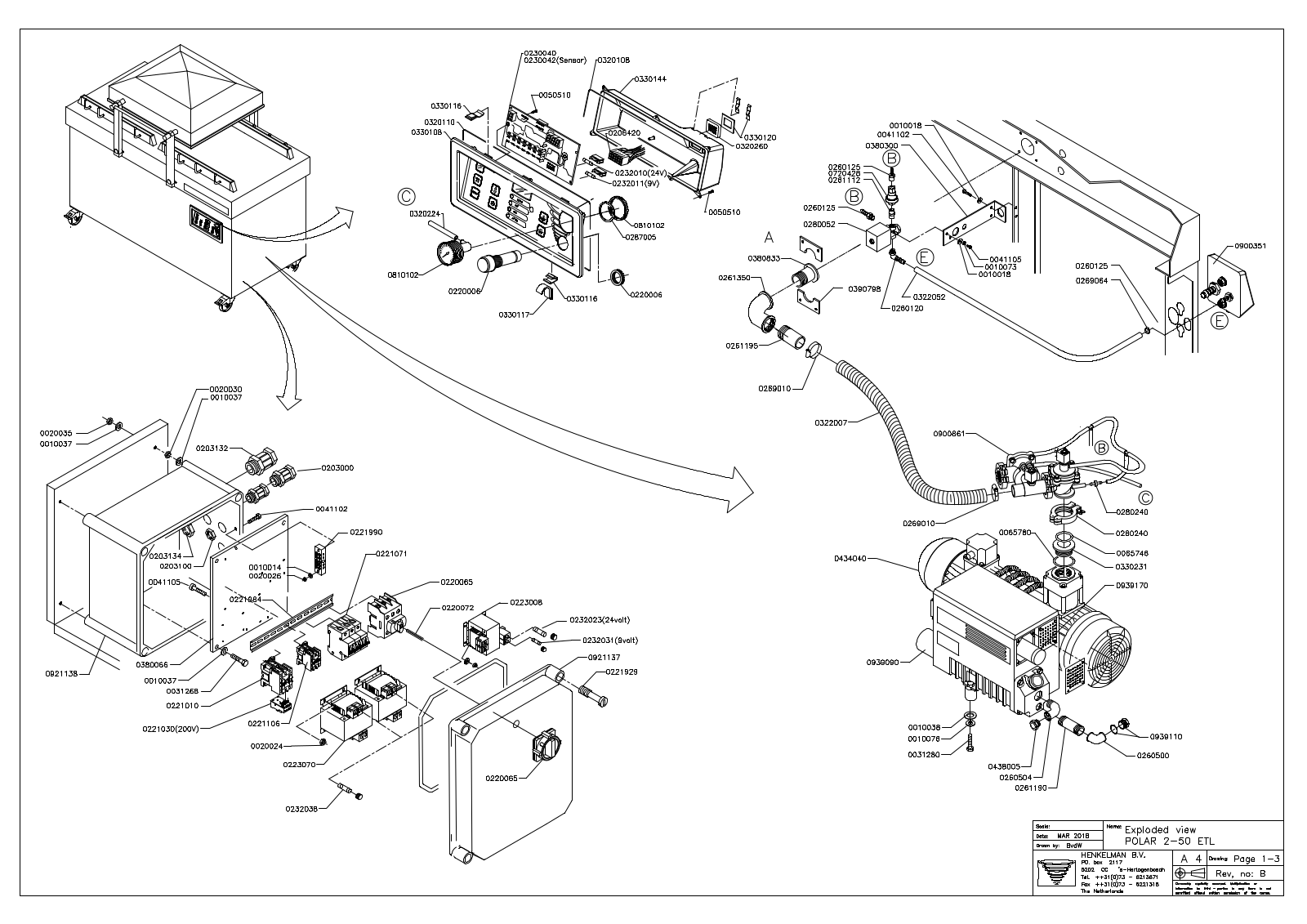 Henkelman Polar 2-50 Parts Diagram