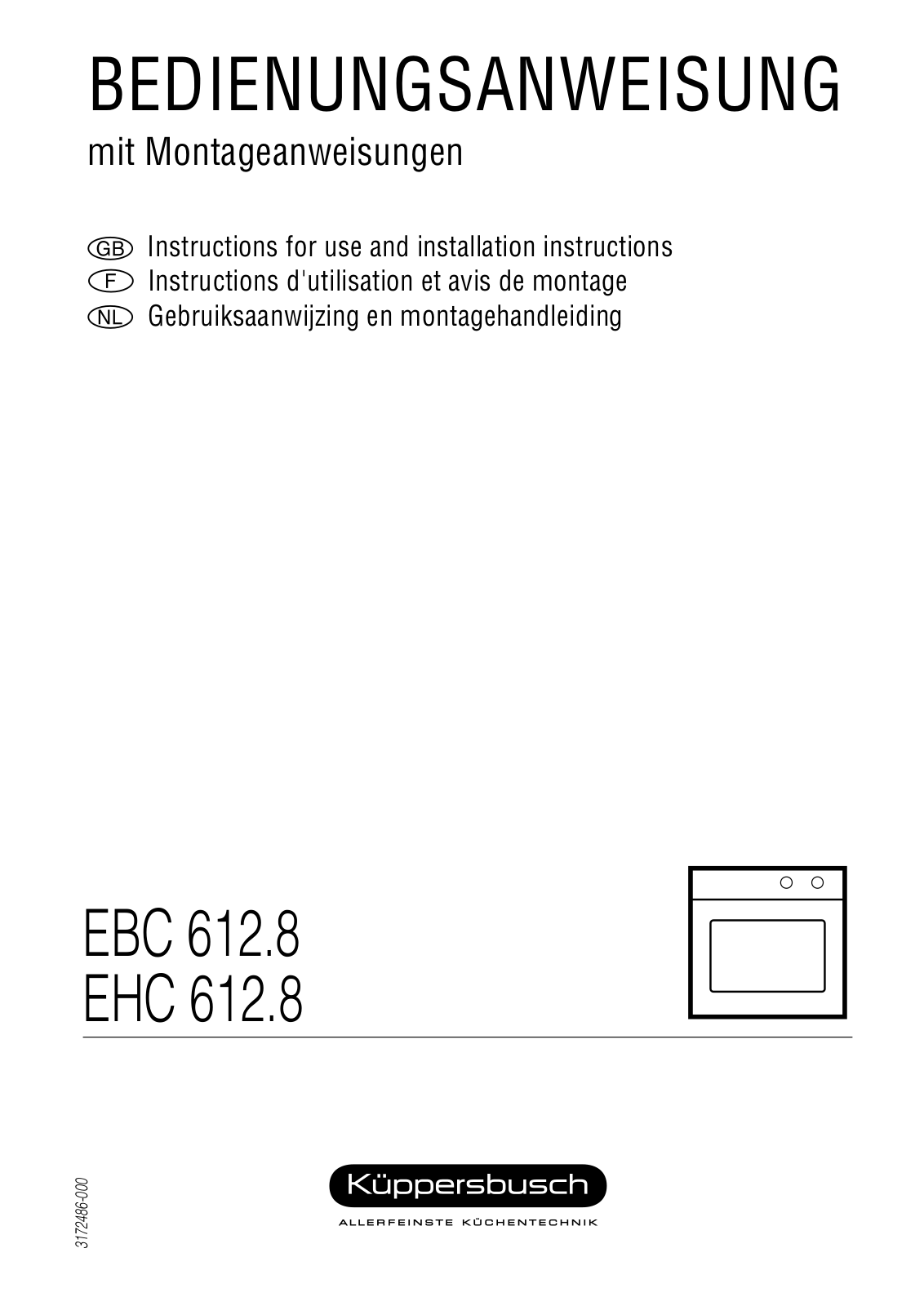 Kuppersbusch EHC 612.8 Instruction Manual