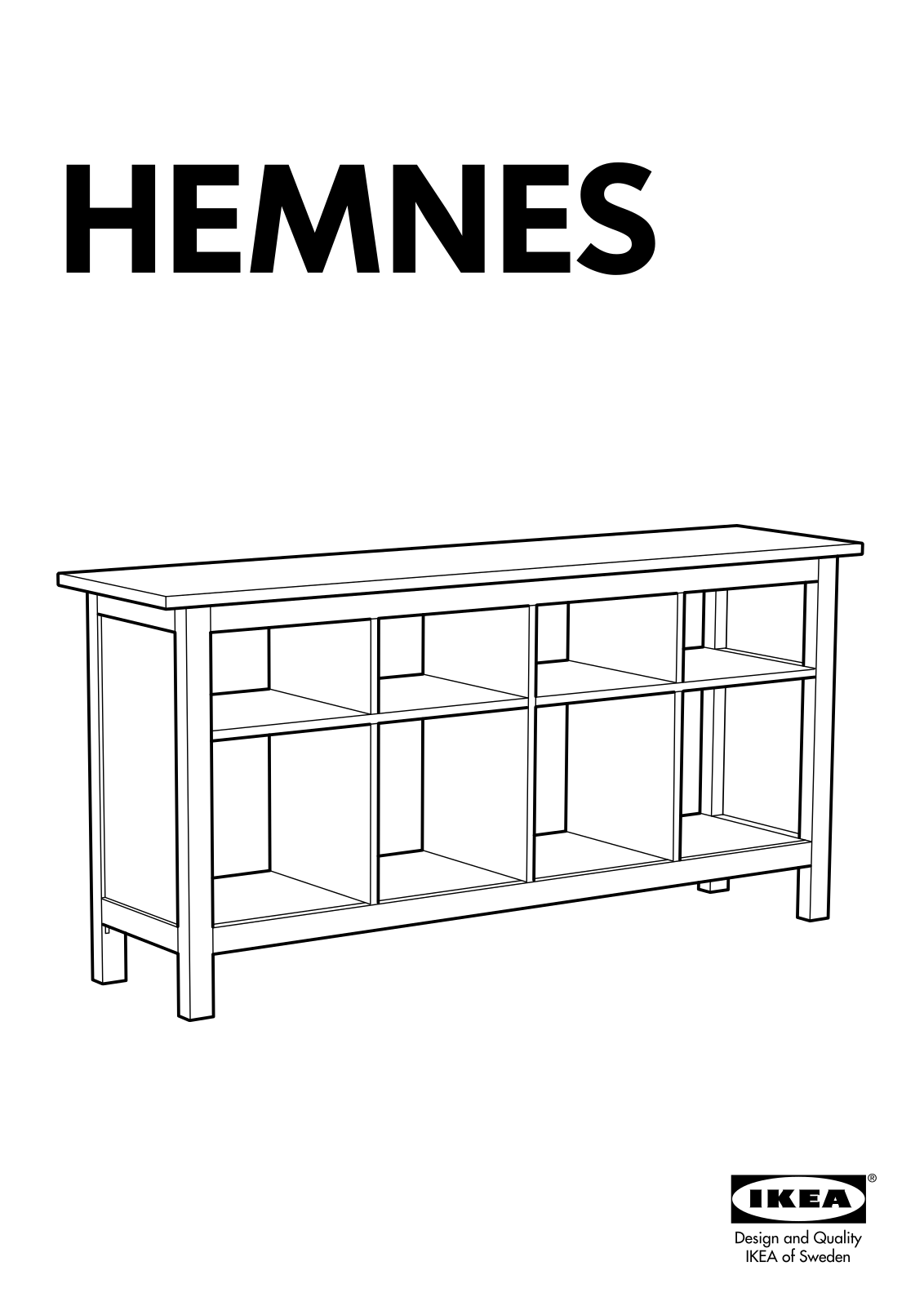 IKEA HEMNES CONSOLE TABLE User Manual