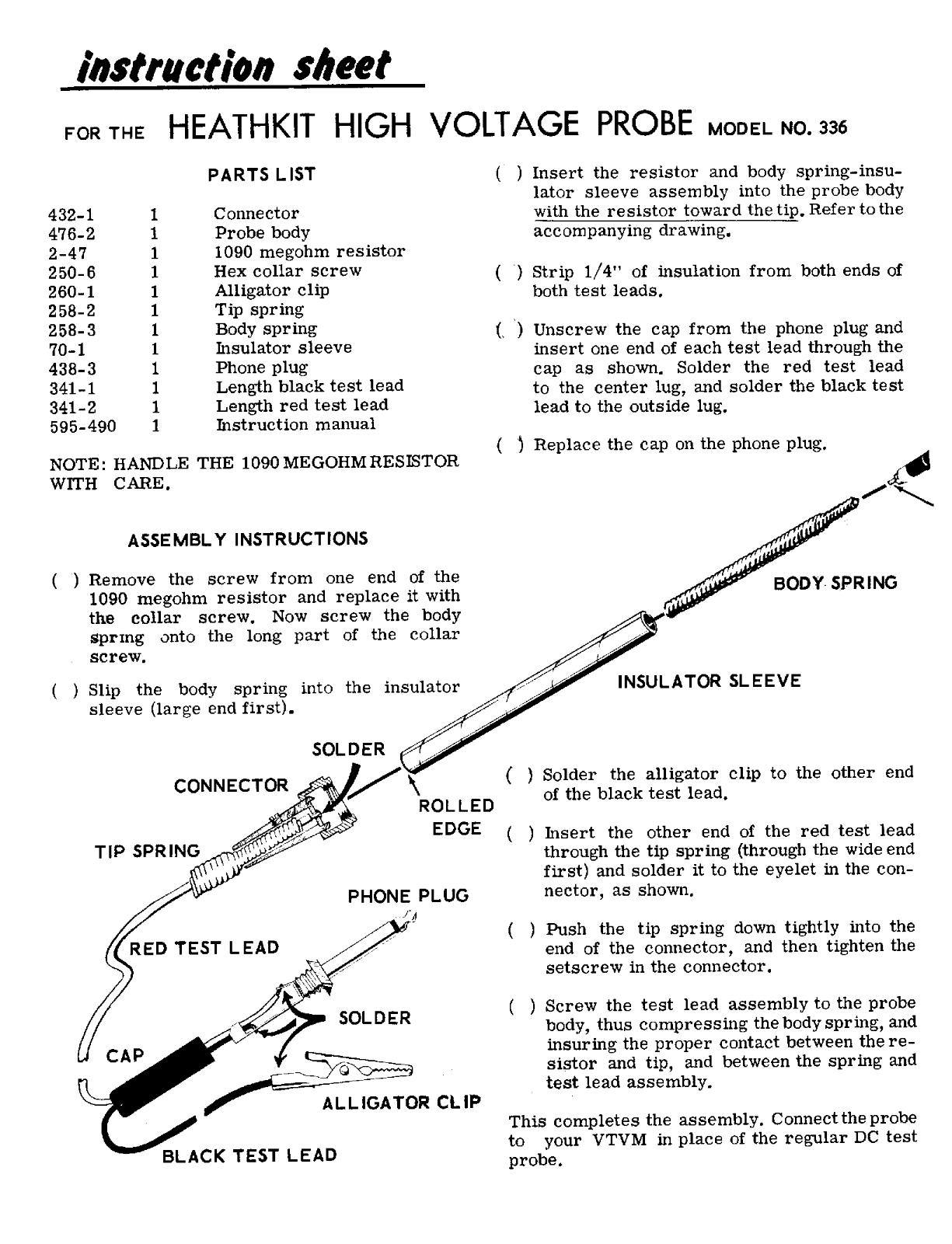 Heath Heathkit 336 Operating Manual