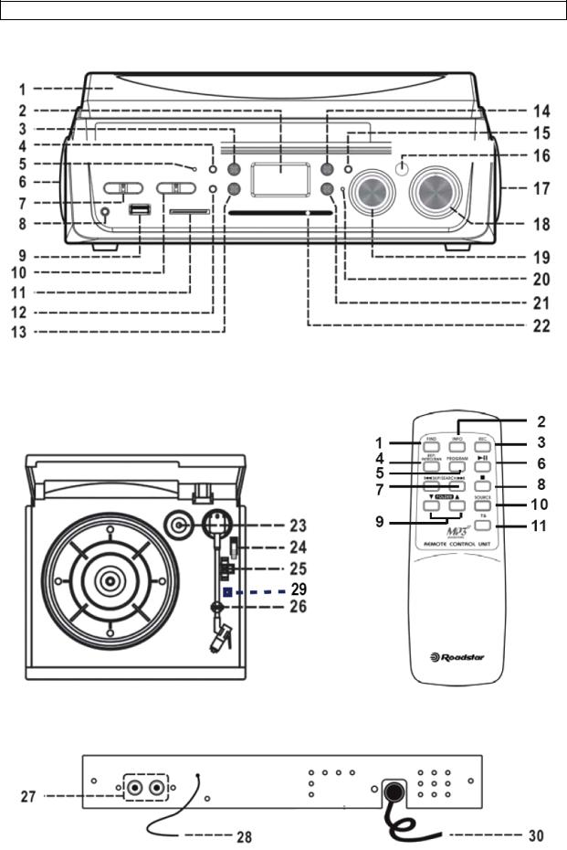 Roadstar TTR-1923UCEN Instruction Manual