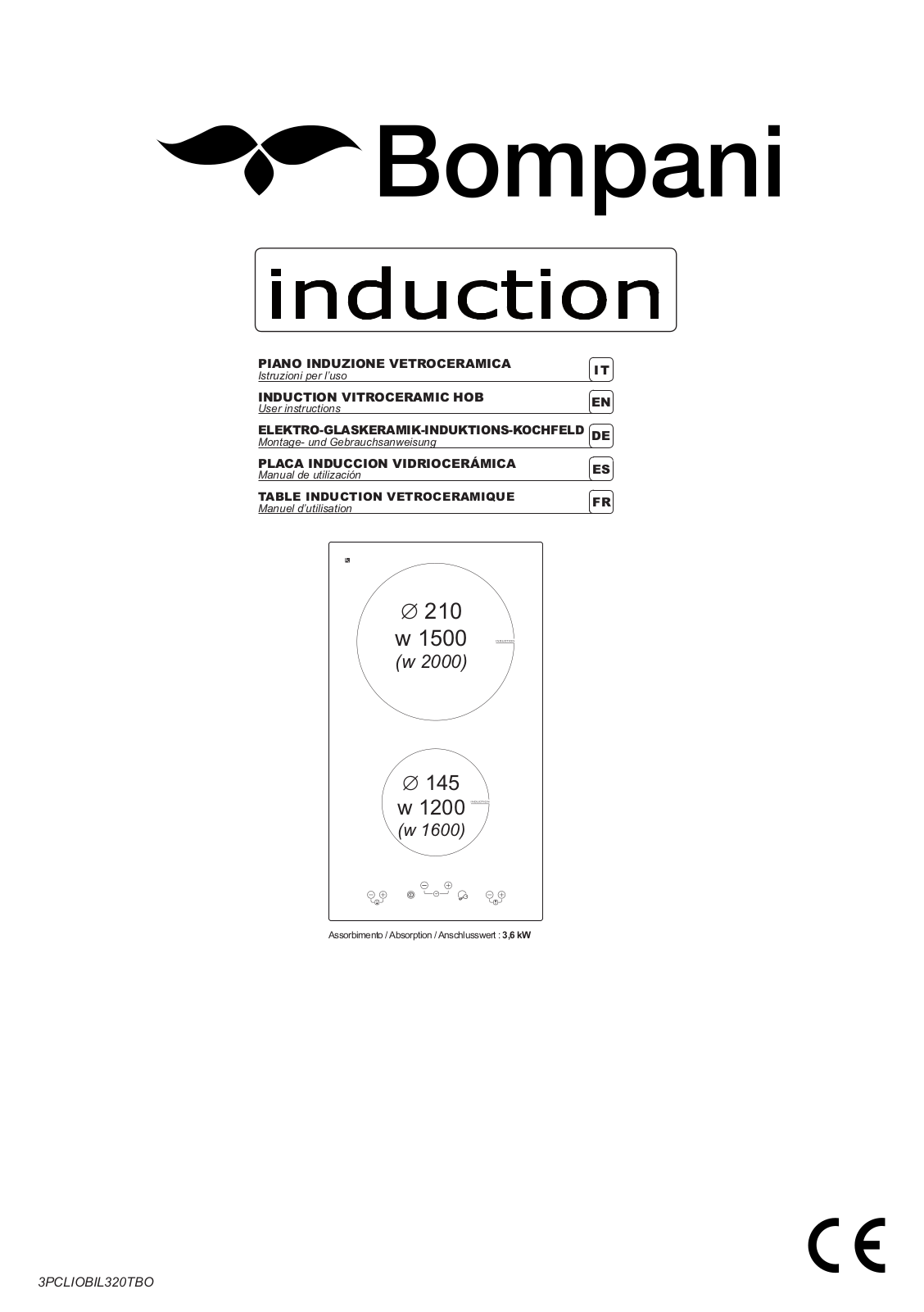 Bompani BO332AA-E User Manual