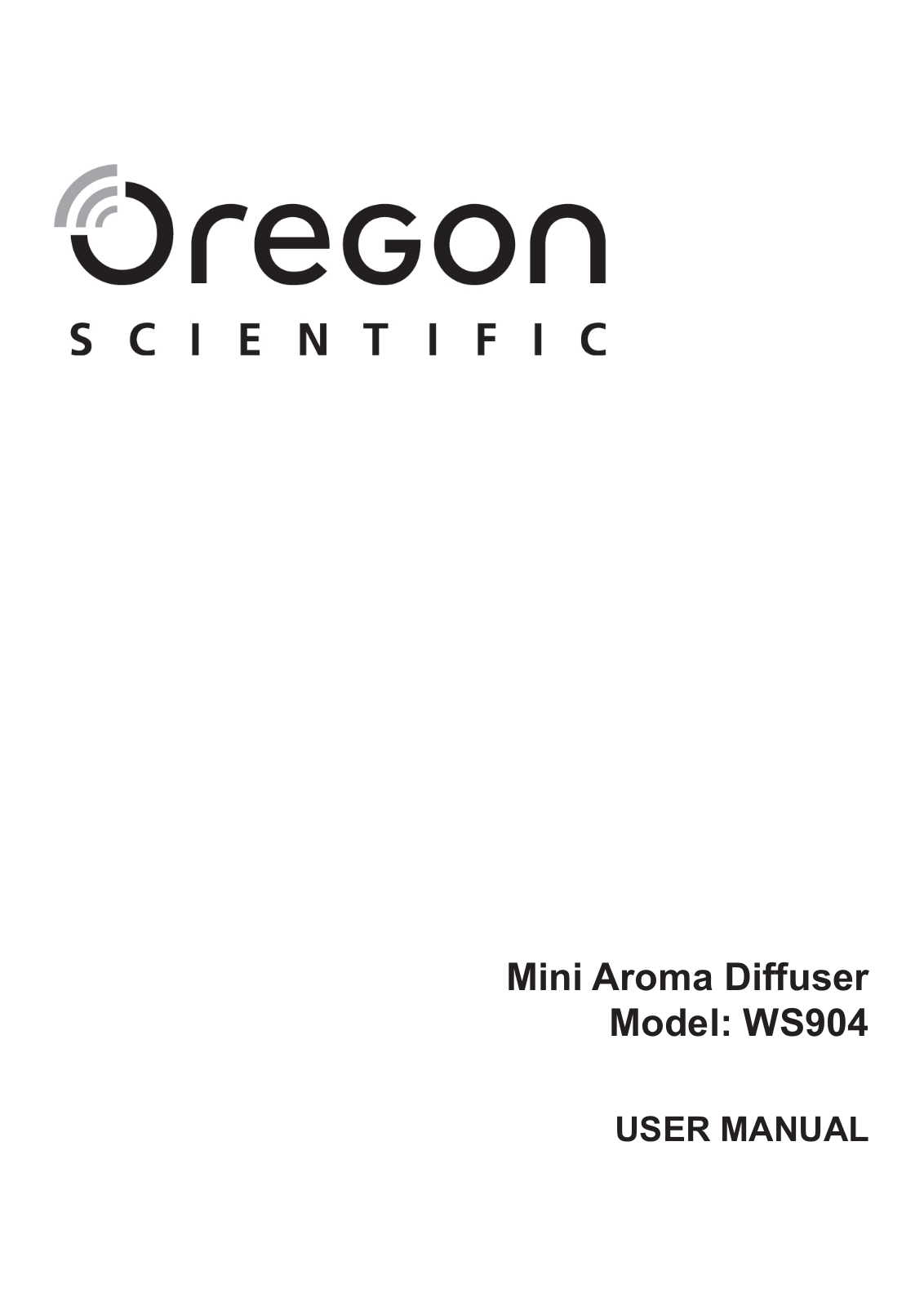 Oregon WS904 User Manual