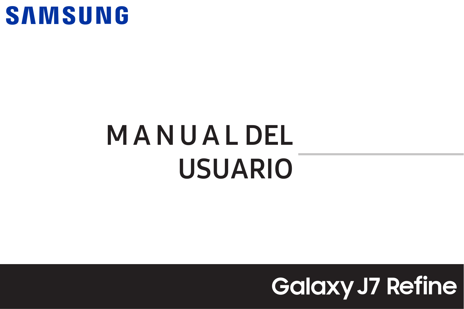 Samsung Galaxy J7 Refine Instruction Manual