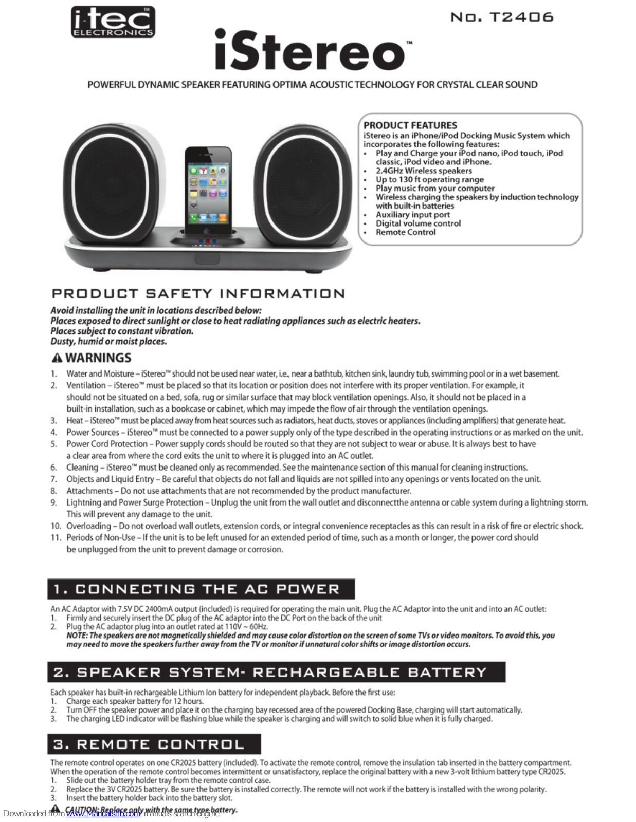 i-tec iStereo T2406 User Manual