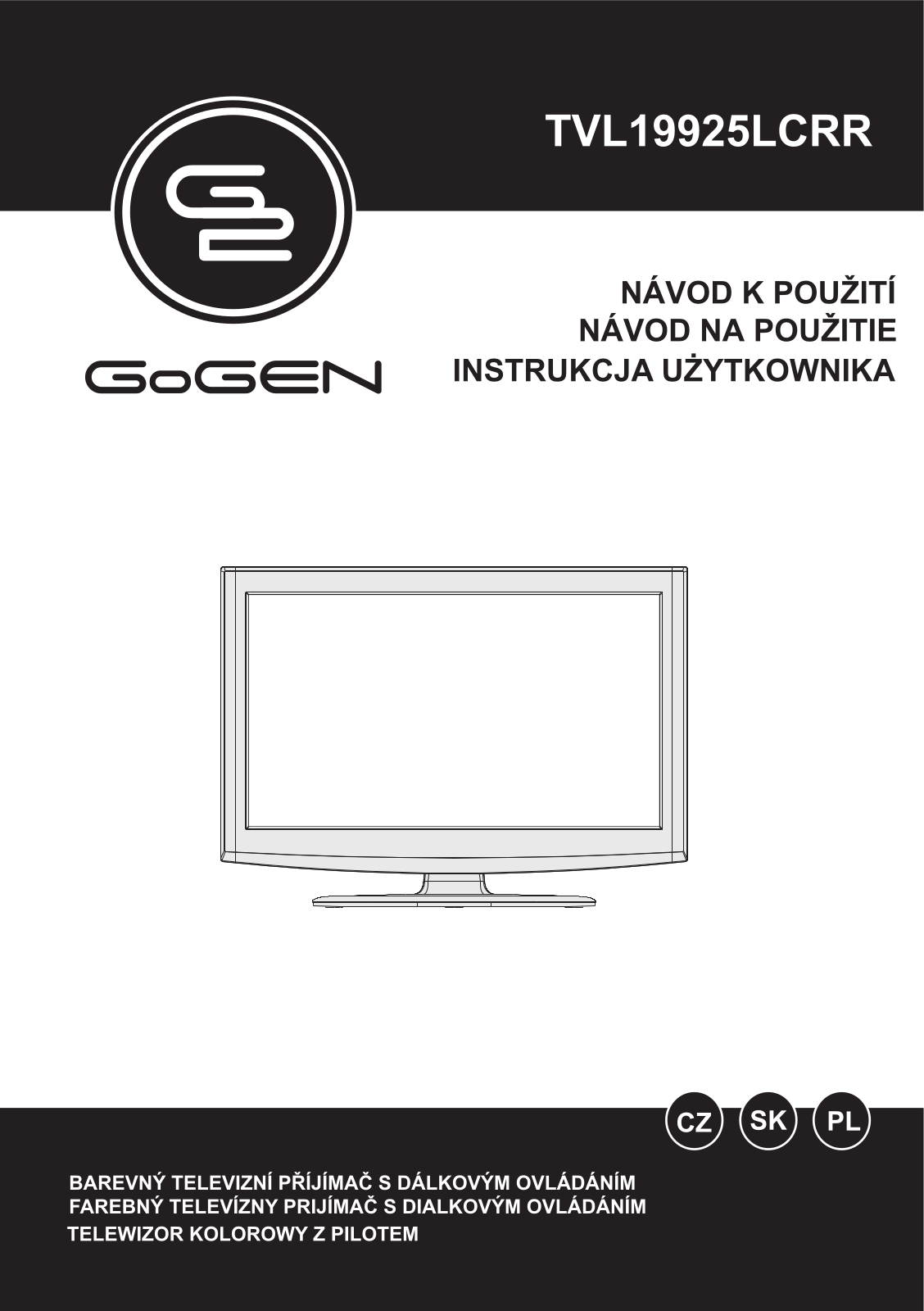 GoGEN TVL 19925 LCRR User Manual