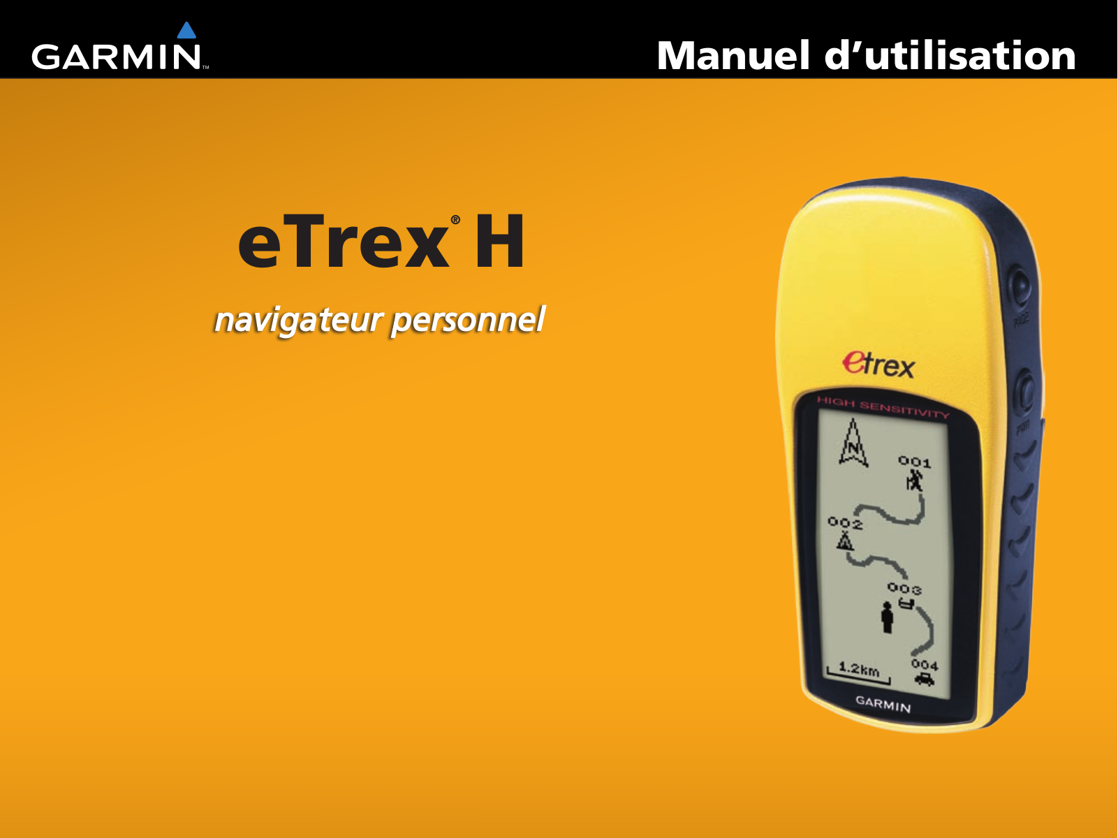 GARMIN eTrex H Manuel d'utilisation