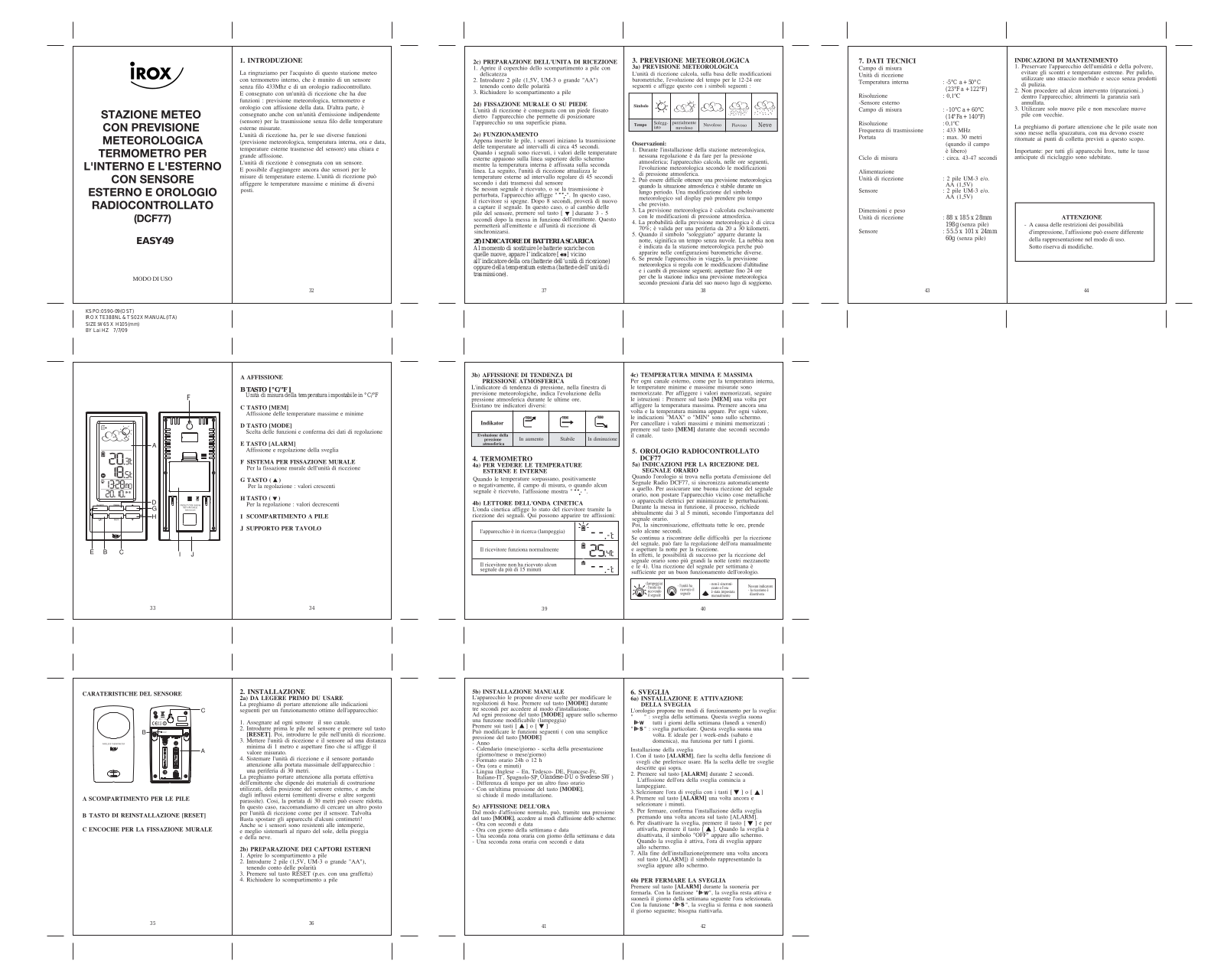 Irox EASY49 User Manual - ManualMachine.com