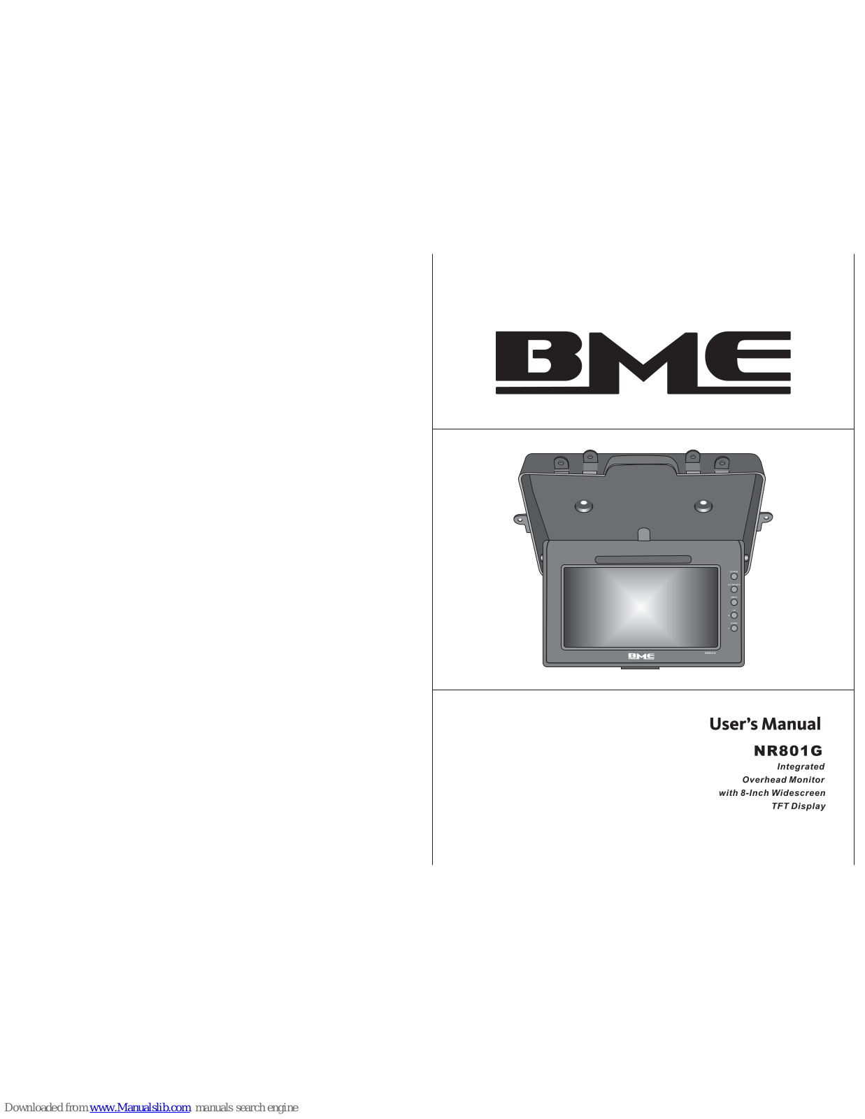 BME NR801G User Manual - ManualMachine.com