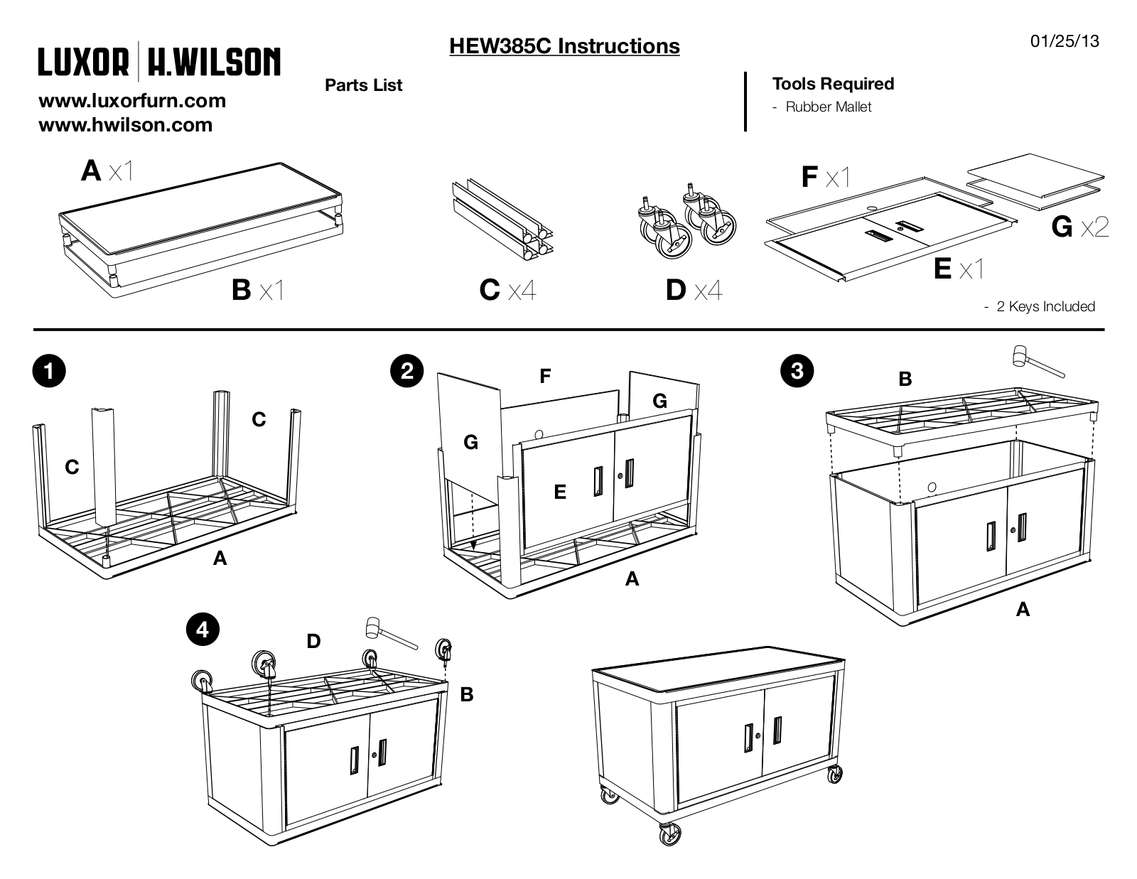 Luxor|H.Wilson HEW385C User Manual