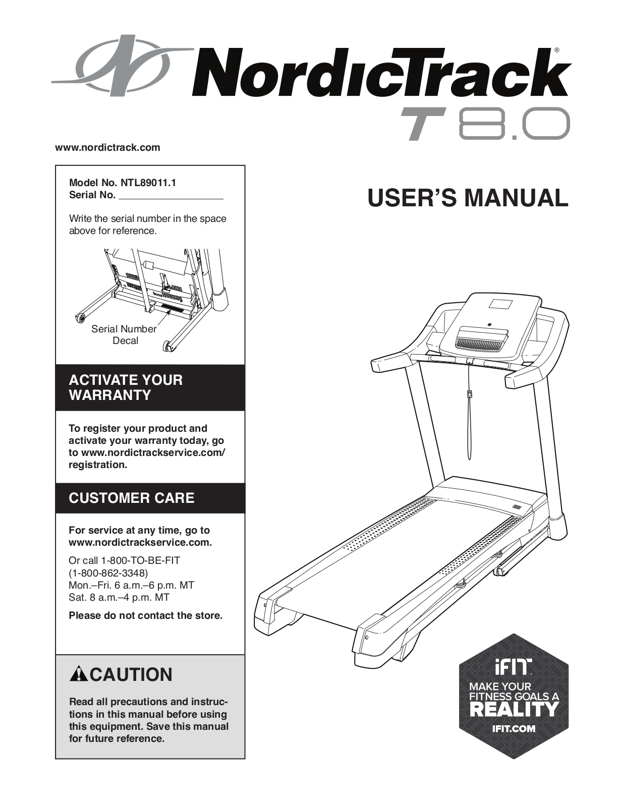 NordicTrack NTL890111 Owner's Manual