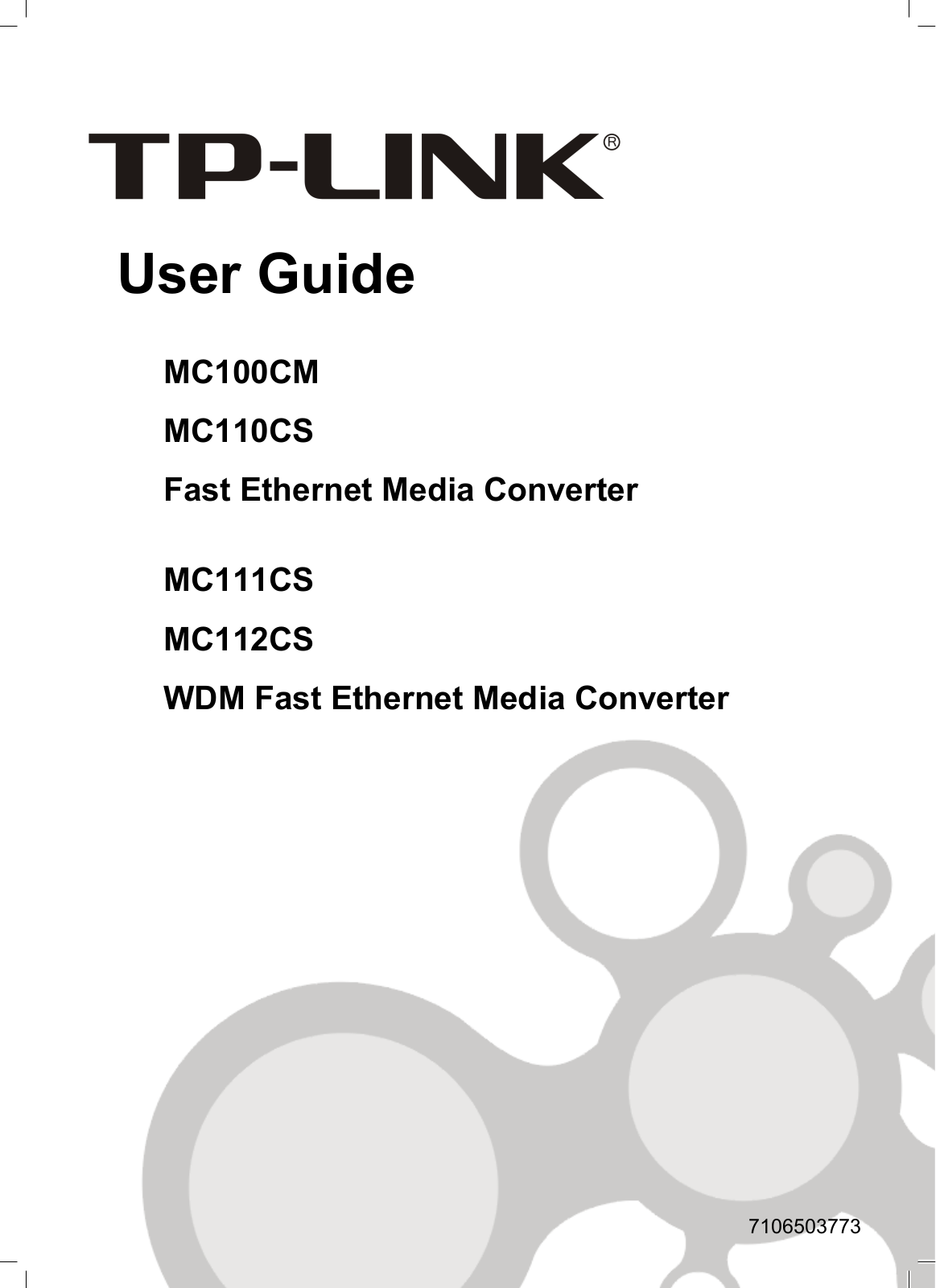 Tp-Link MC100CM User Manual