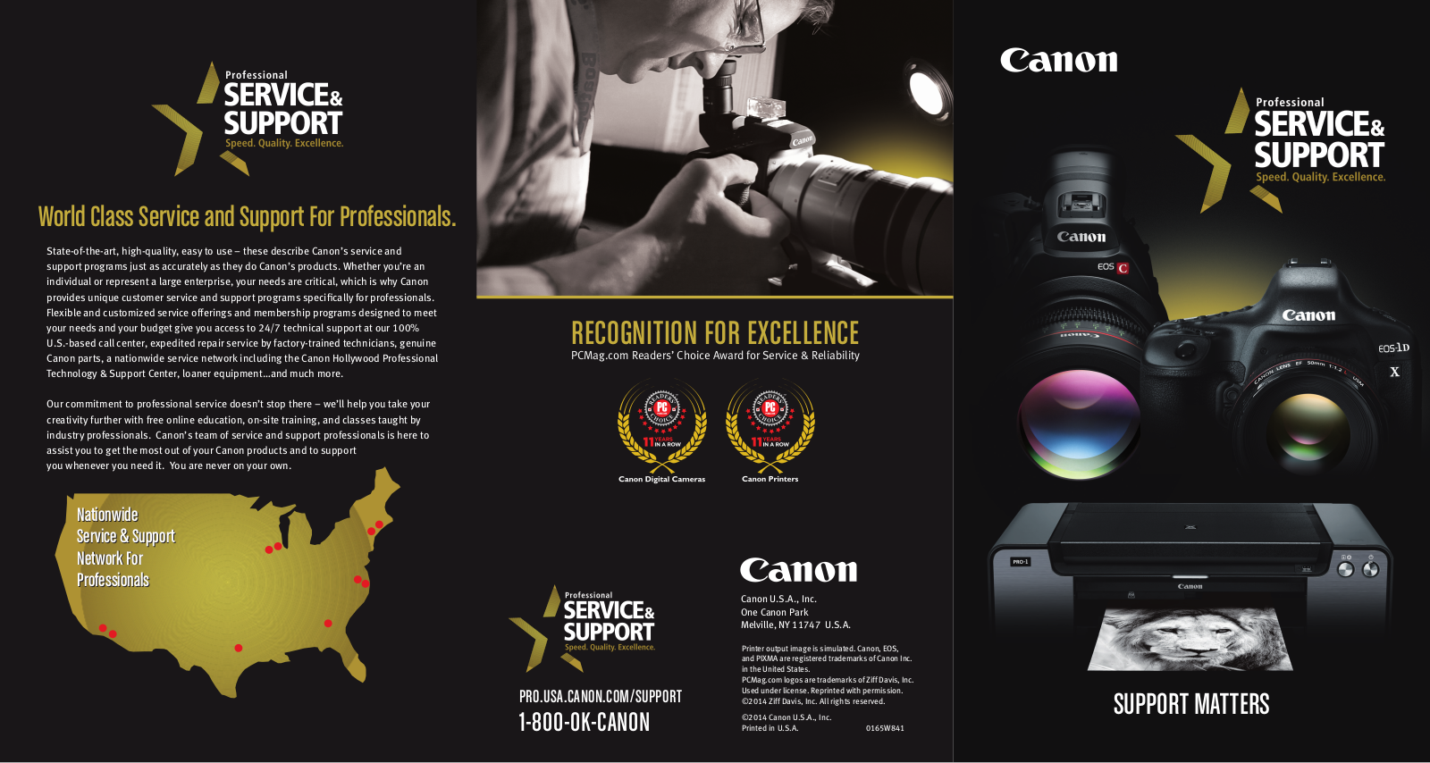 Canon 15 x 50 IS All Weather, 18 x 50 IS All Weather, DT-120, DT-130, XA10 Professional Service & Support