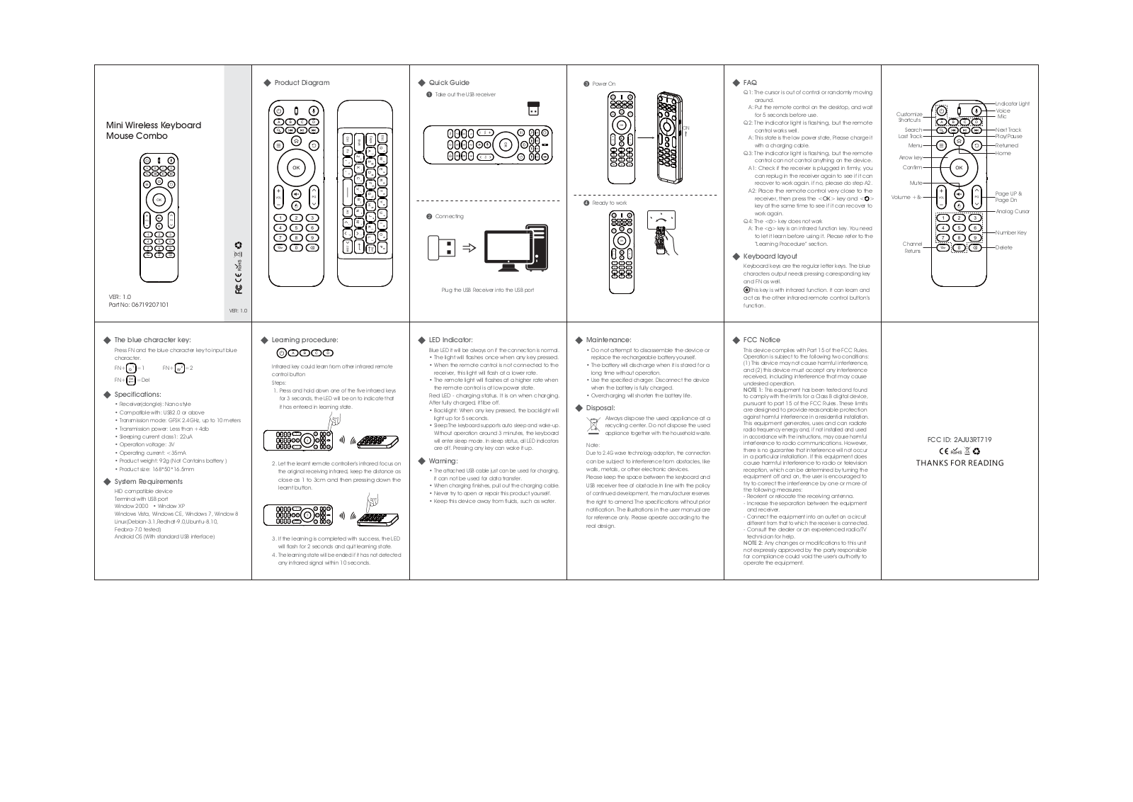 Reiie intelligent technology RT719 User Manual