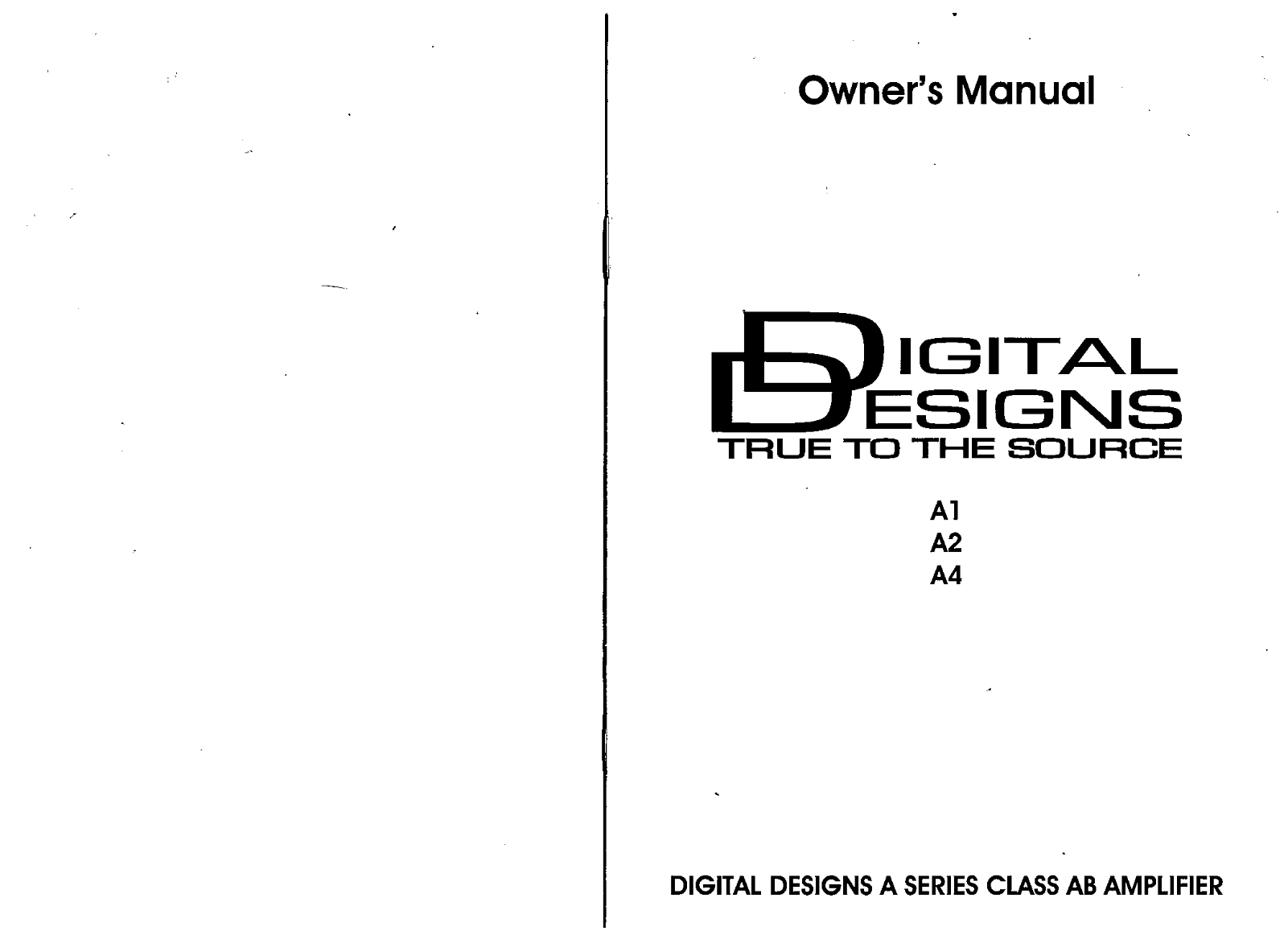 Boss Audio Systems A4, A1, A2 User Manual