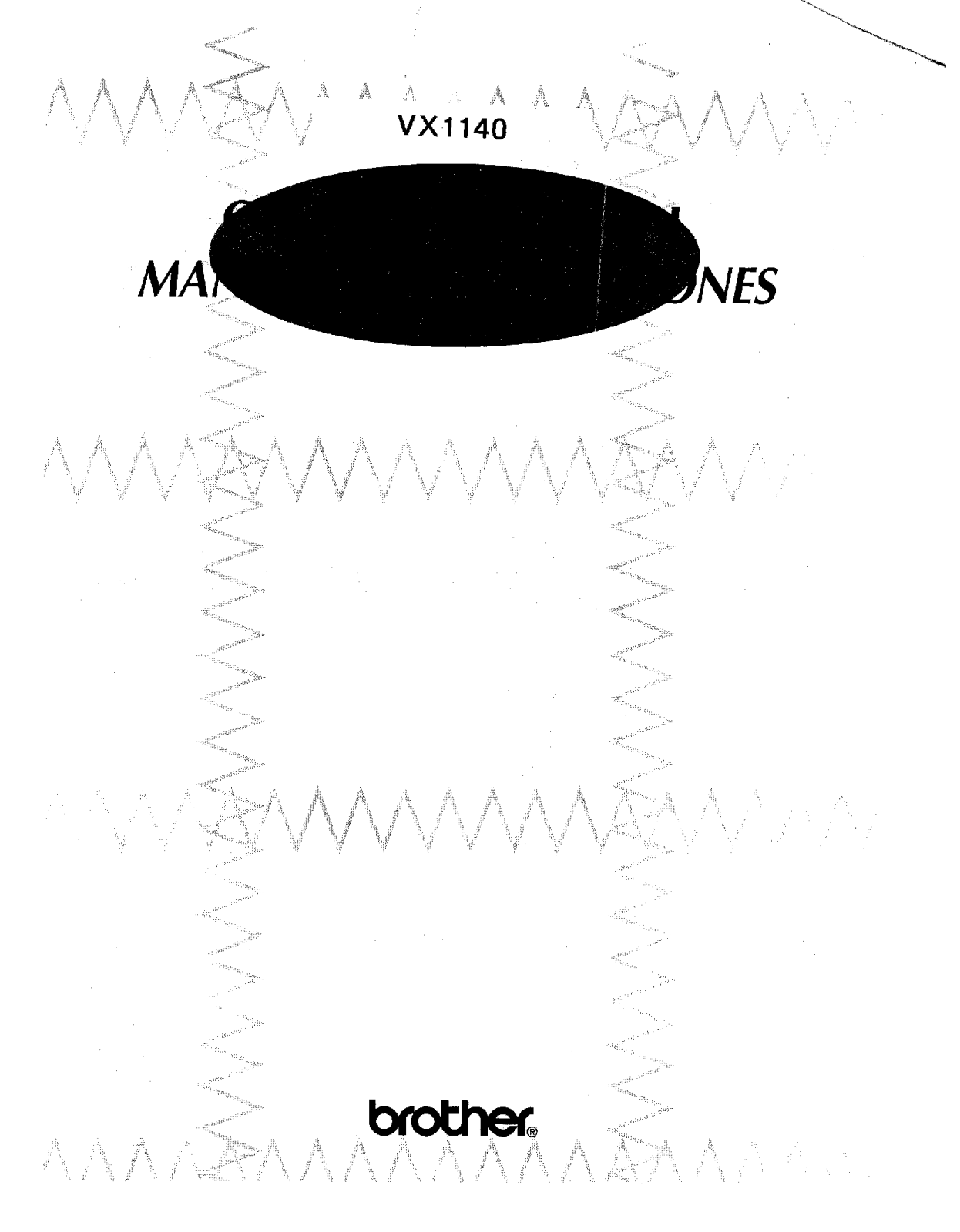 Brother VX-1140 User Manual