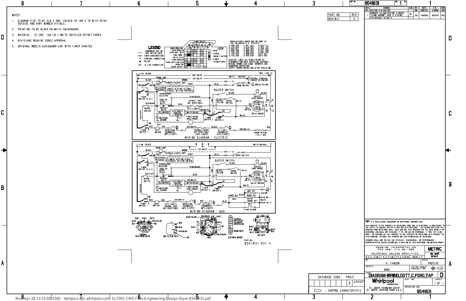 Whirlpool GEQ8811PL1 Parts Diagram