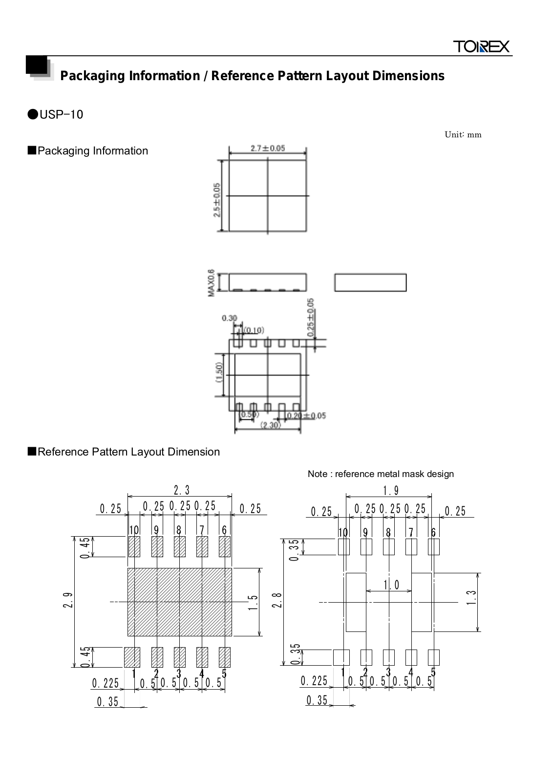 TOREX USP-10 User Manual