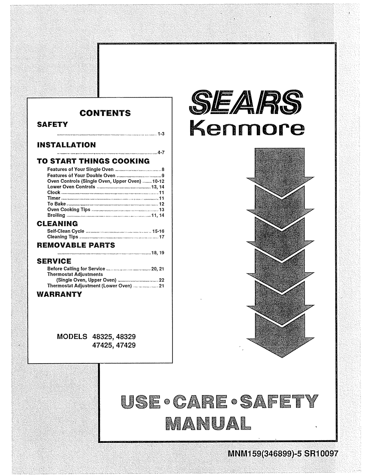 Kenmore 9114742593, 9114742594, 9114742990, 9114742994, 9114832591 Owner’s Manual