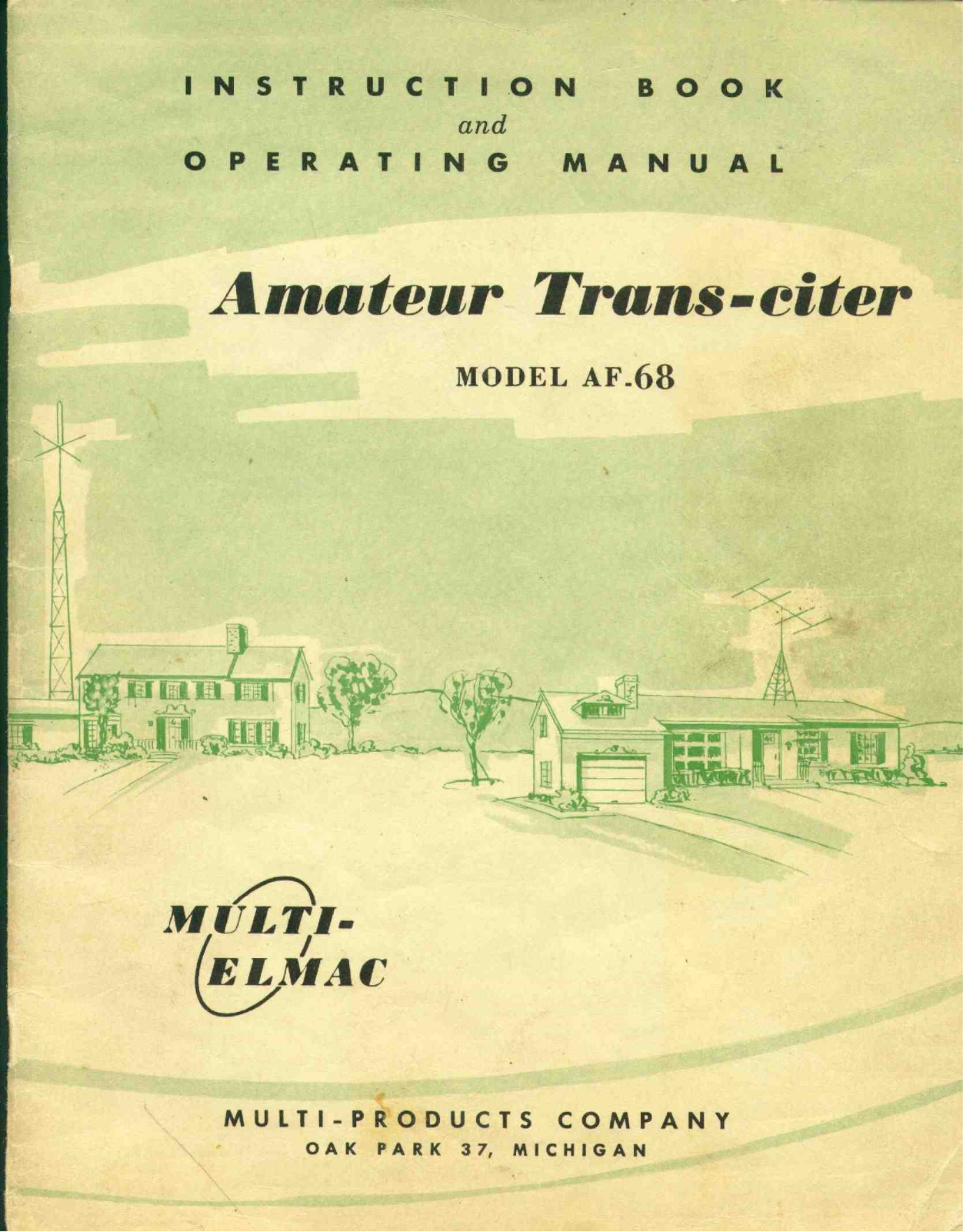 Multi-Elmac AF-68 Service manual