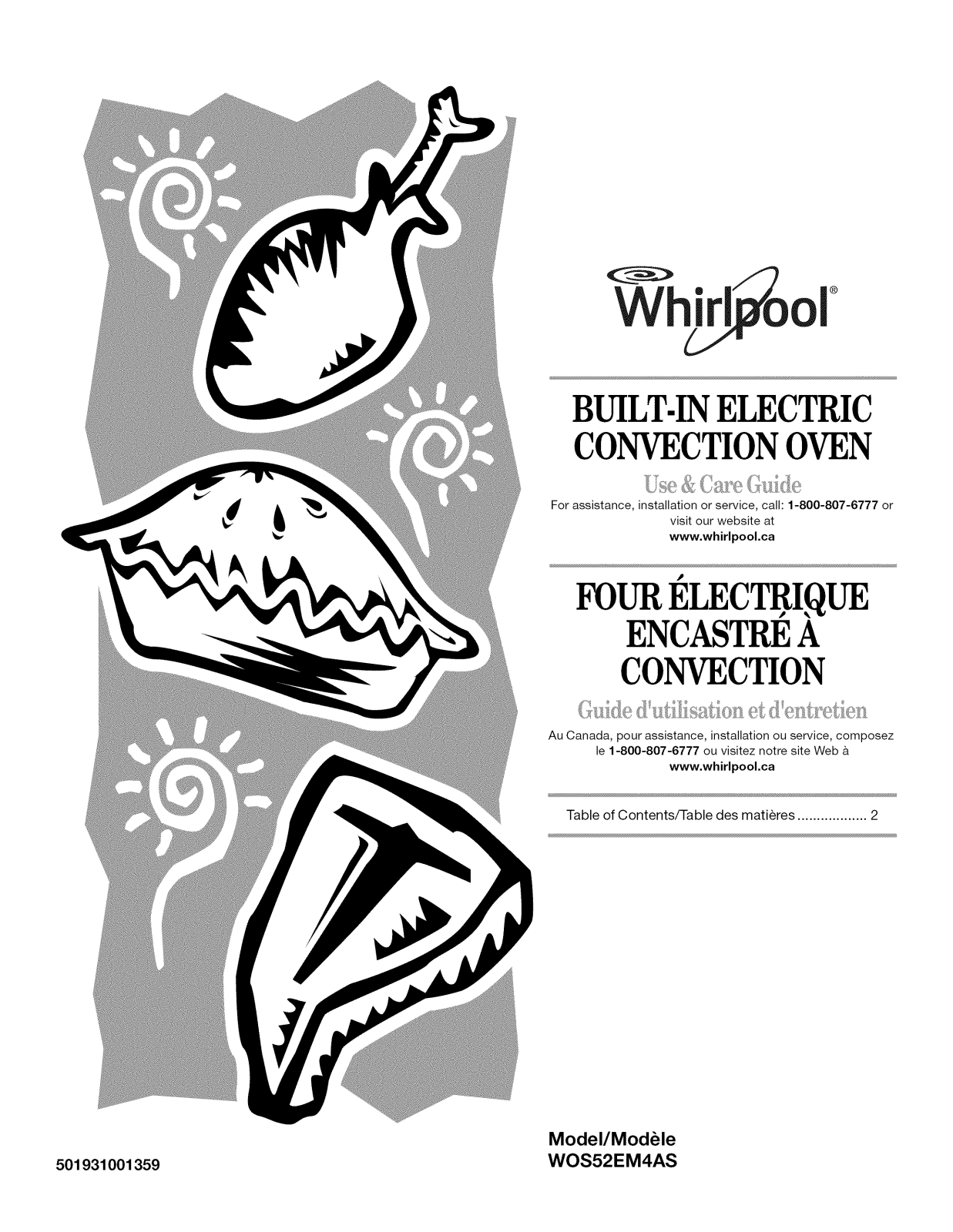 Whirlpool WOS52EM4AS00 Owner’s Manual