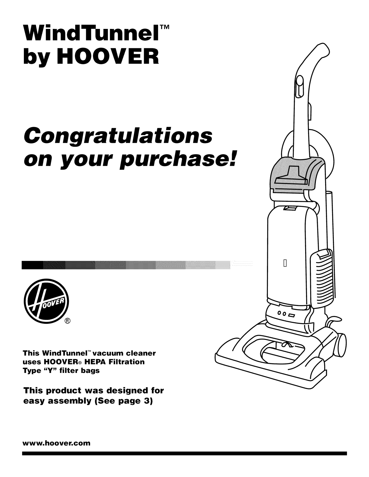 Hoover U5481-980, U5471-900, U5470-900 Owner’s Manual