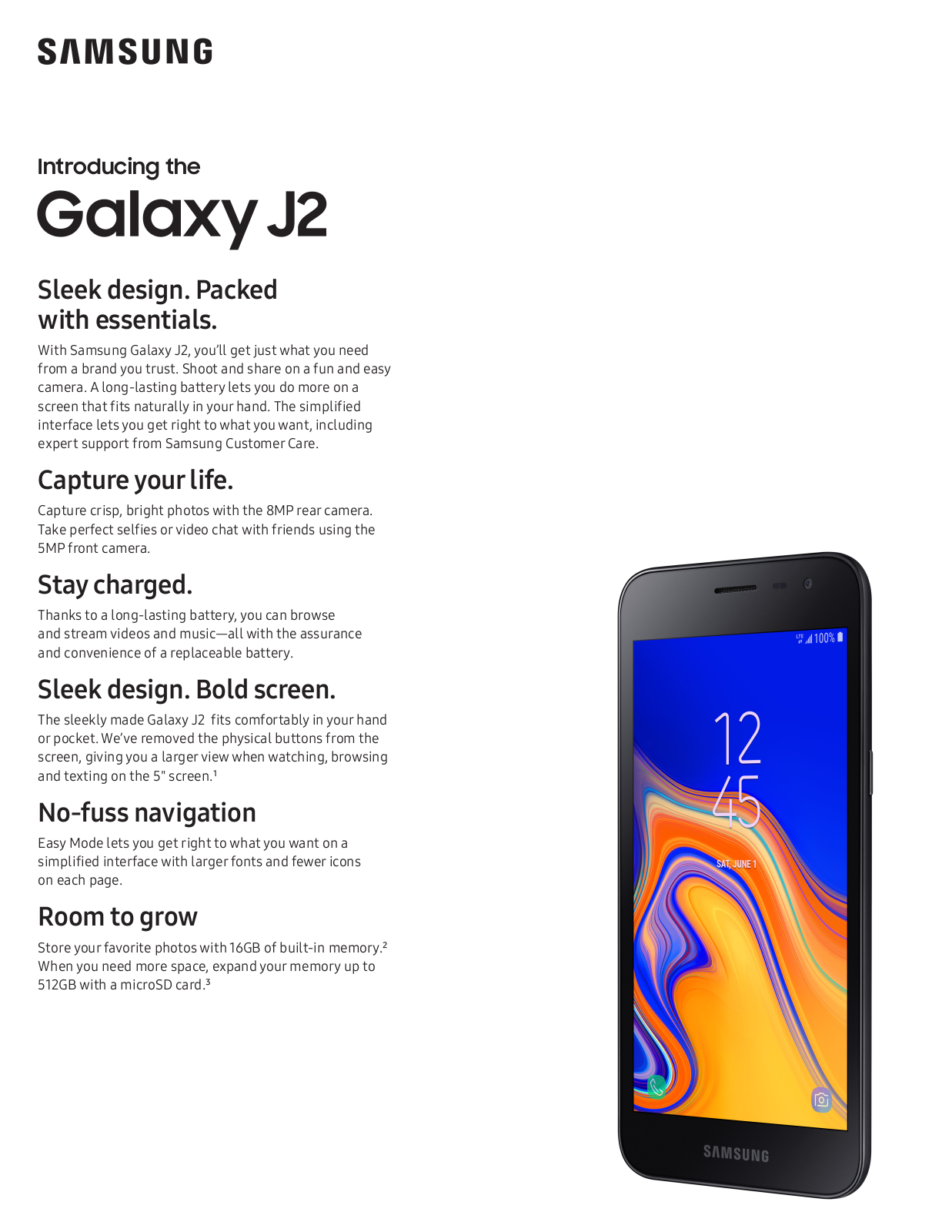 Samsung Galaxy J2 User Manual