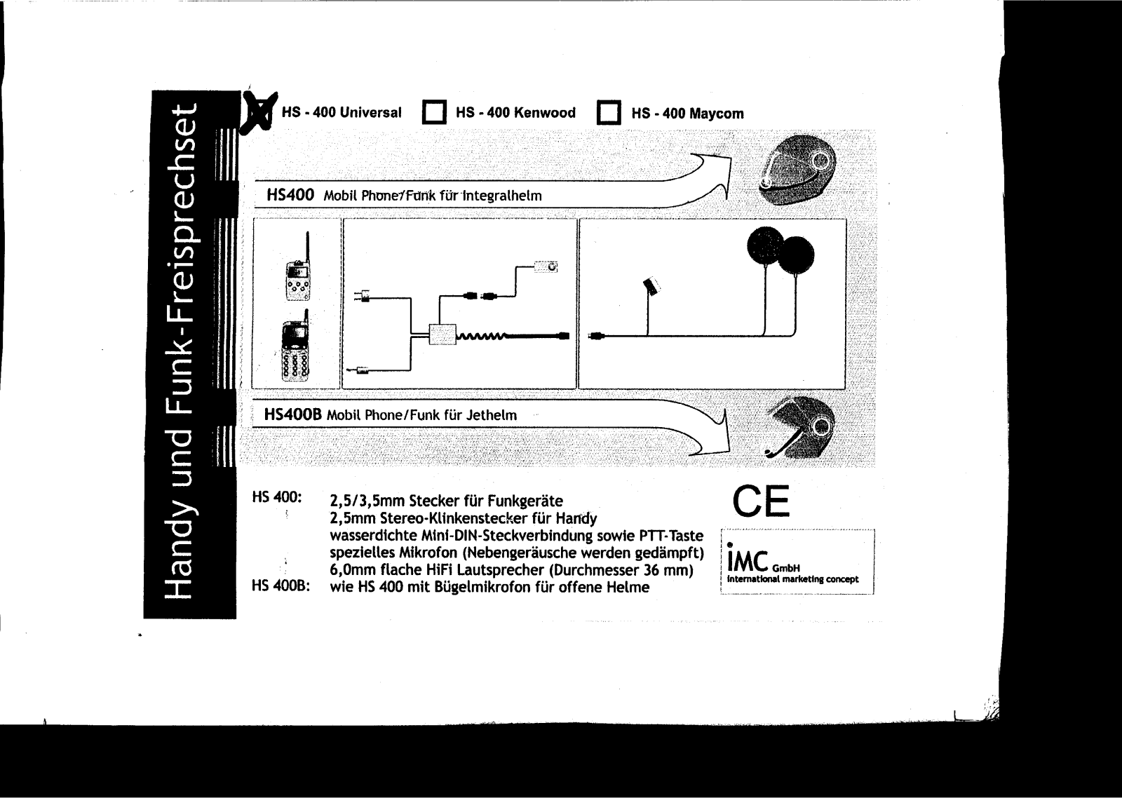 IMC HS400 User guide