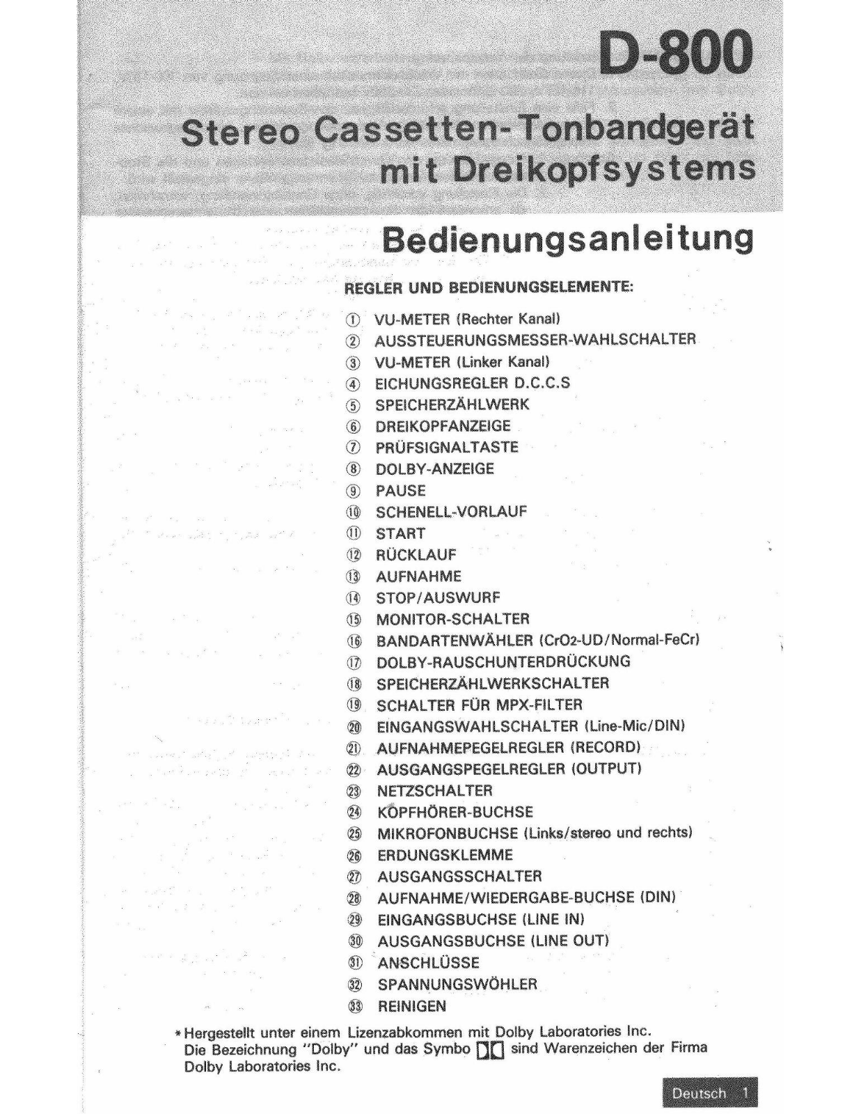 Hitachi D-800 User guide - ManualMachine.com