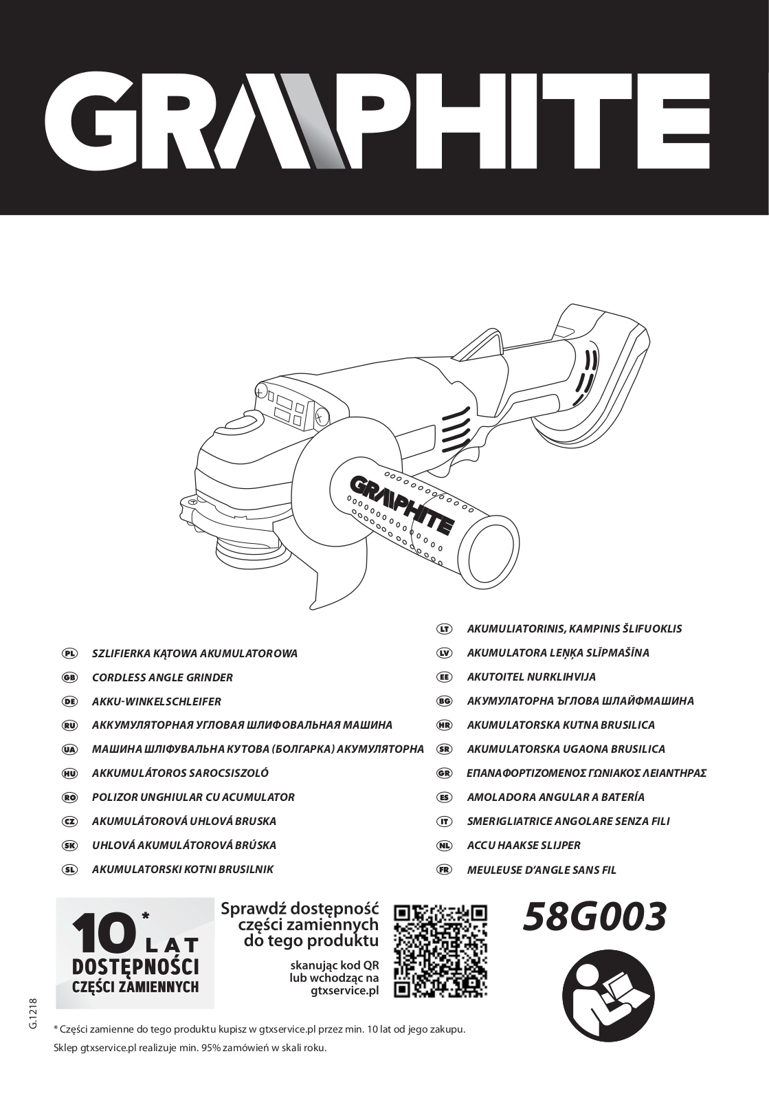 GRAPHITE 58G003 Energy+ User guide - ManualMachine.com