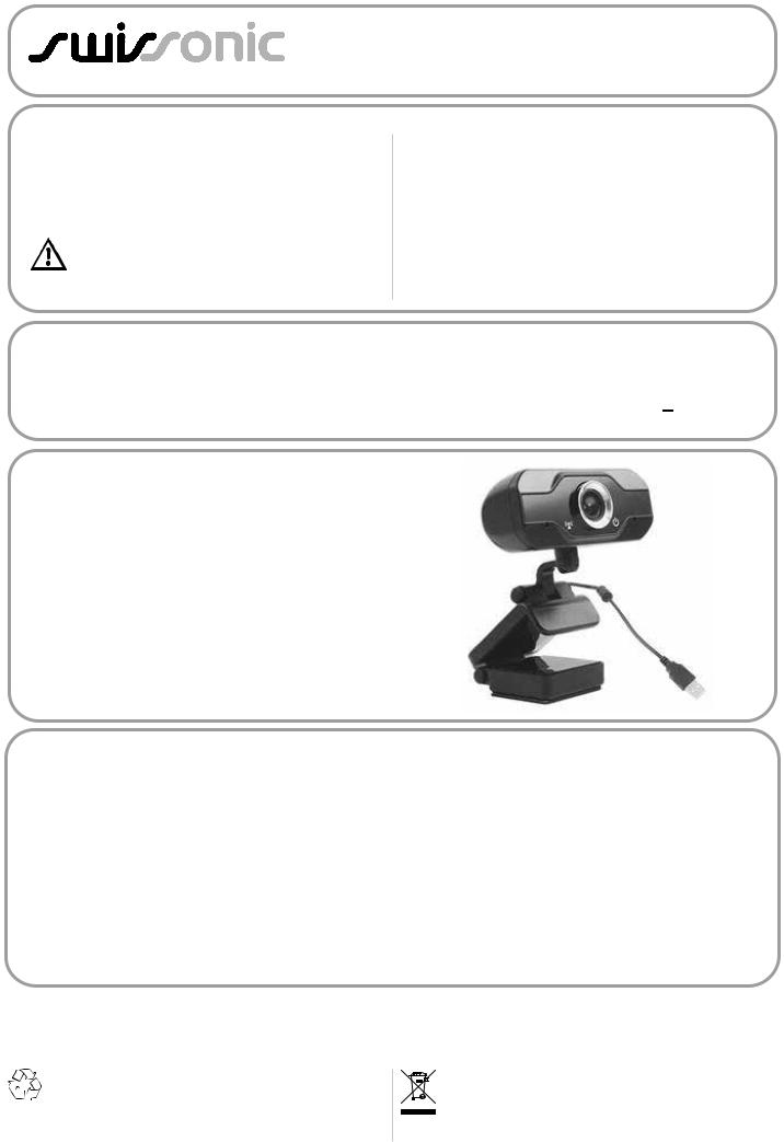 Thomann Webcam 1 Full-HD User Manual