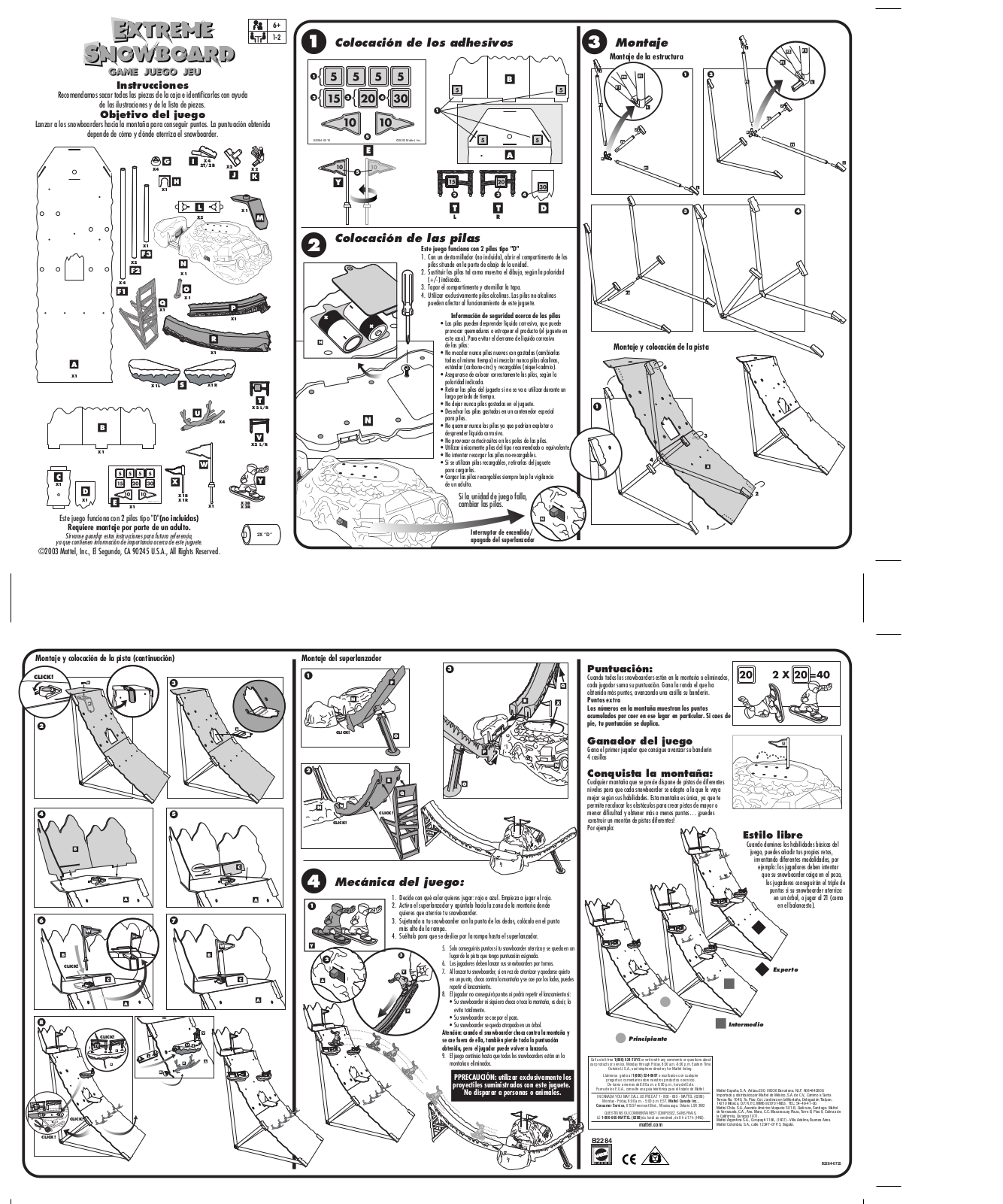 Fisher-Price B2284 Instruction Sheet