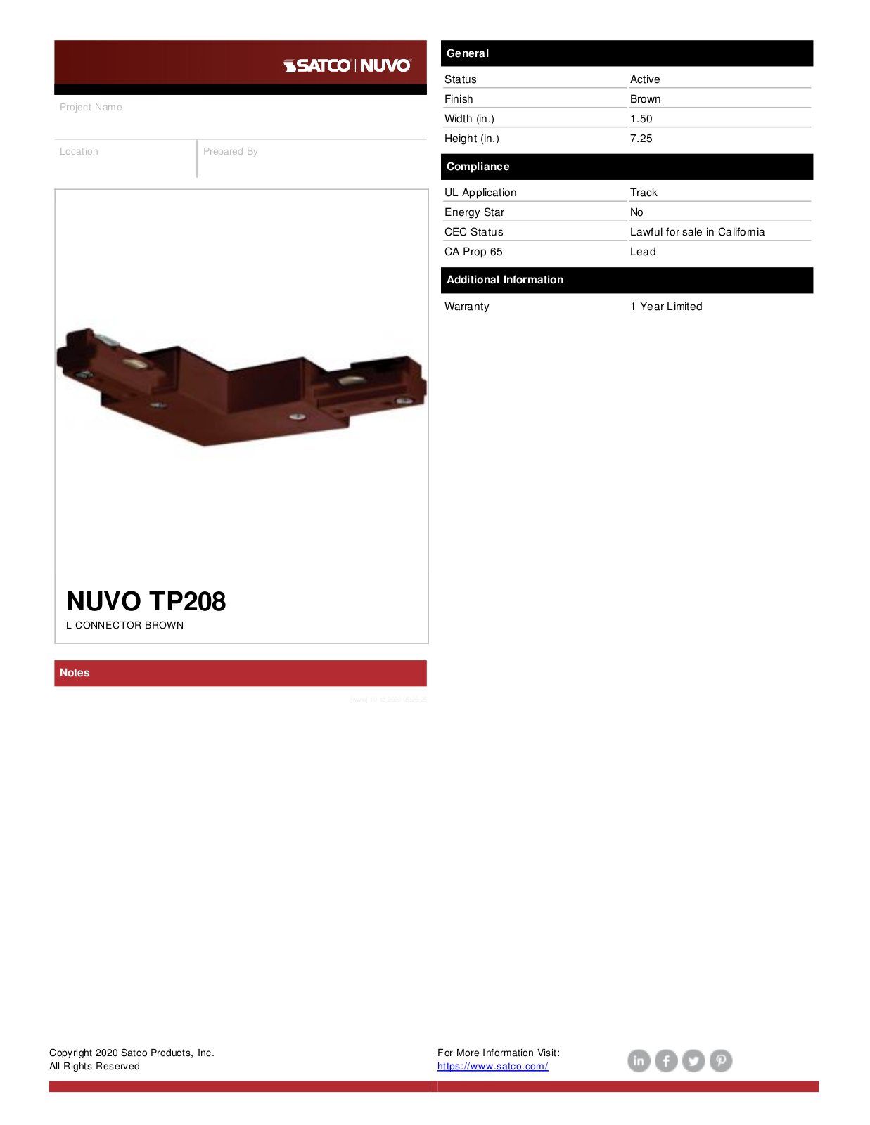Nuvo Lighting OUV3012 Specifications - ManualMachine.com