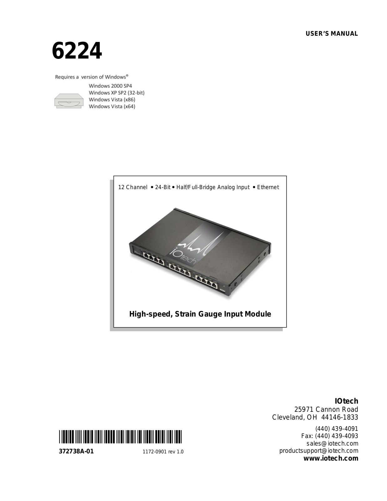 IOtech 6224 User Manual